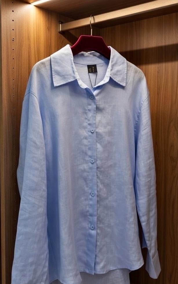 Новая льняная женская рубашка