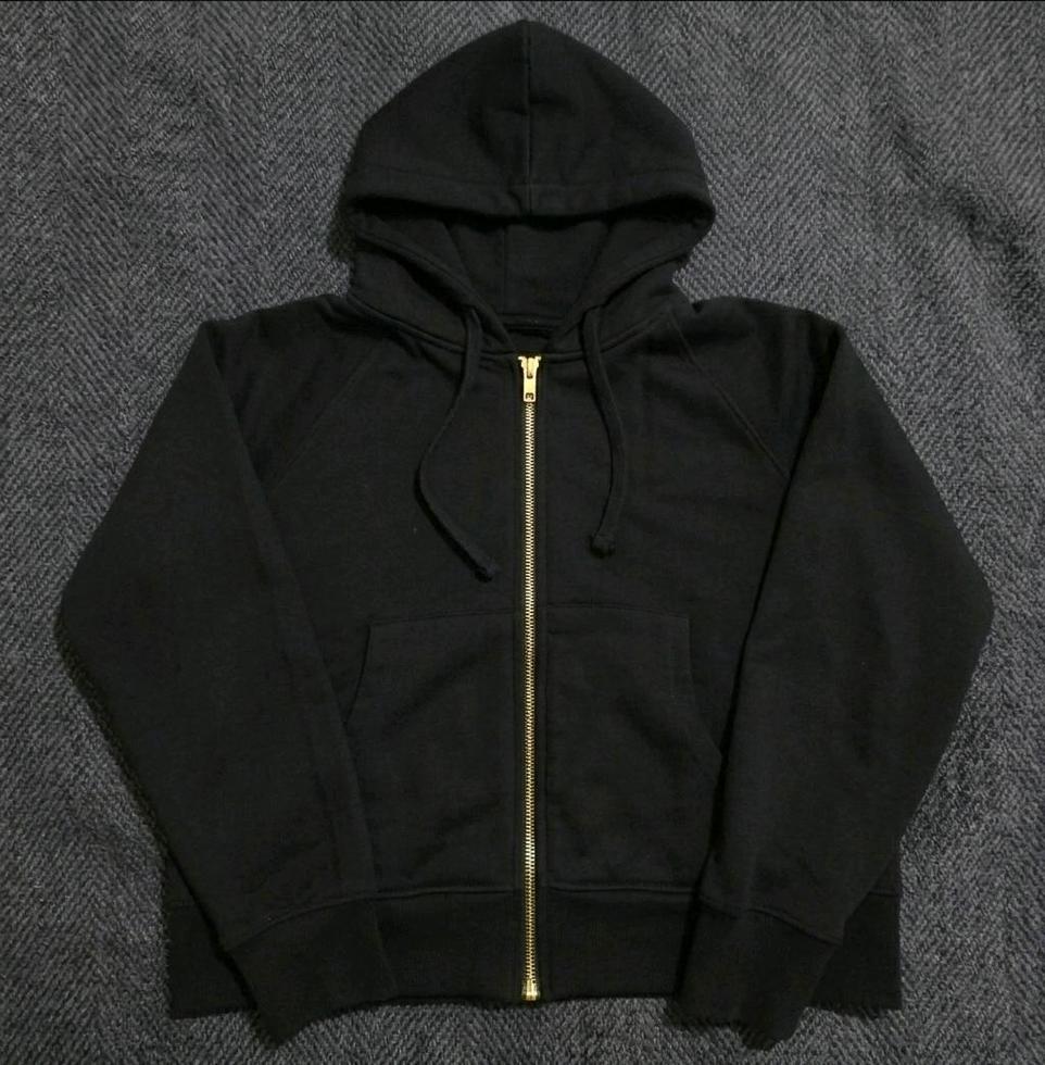 черное зип-худи