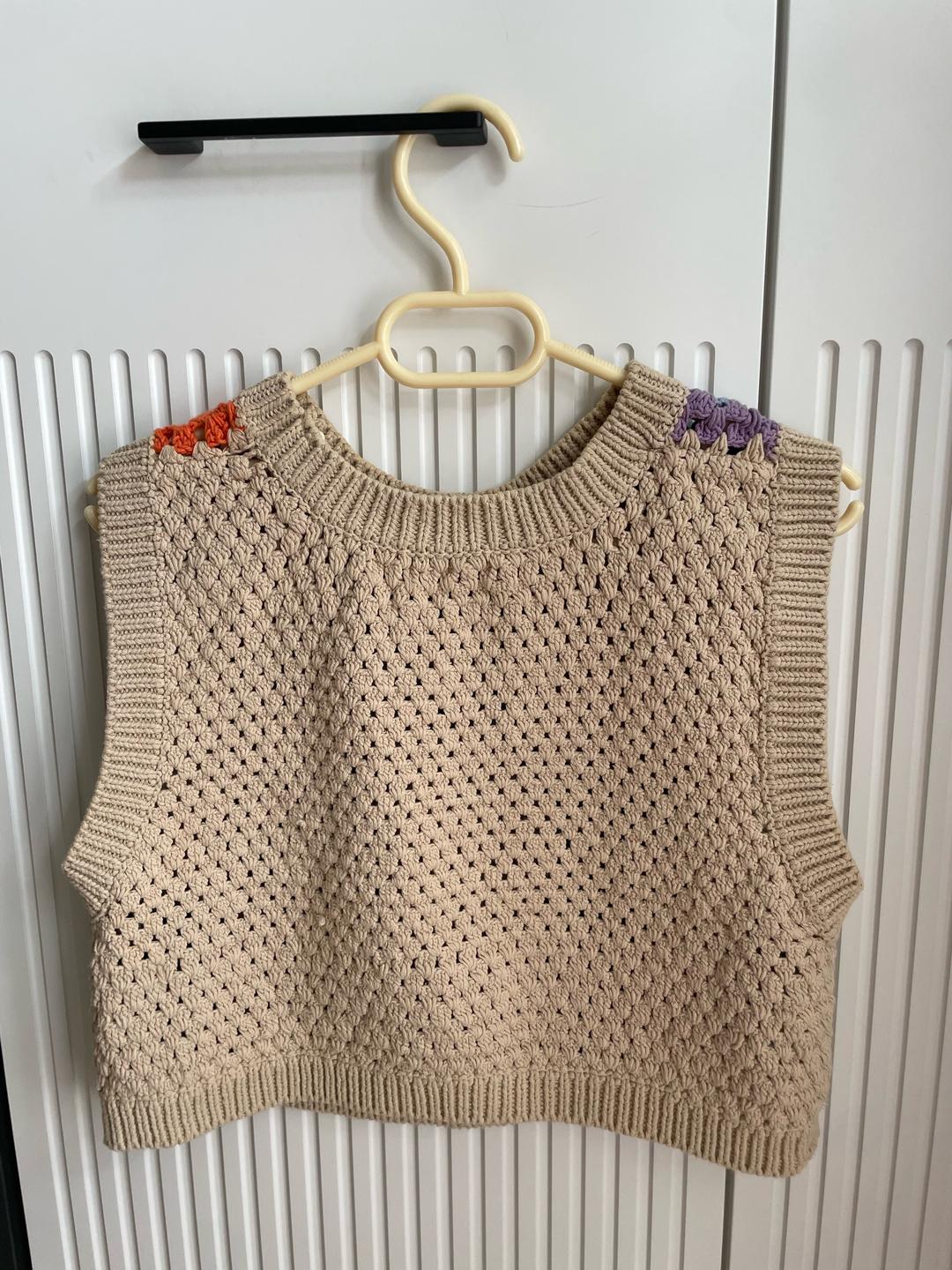 Handmade (ручная работа) Вязаный жилет ручной работы — фото 2