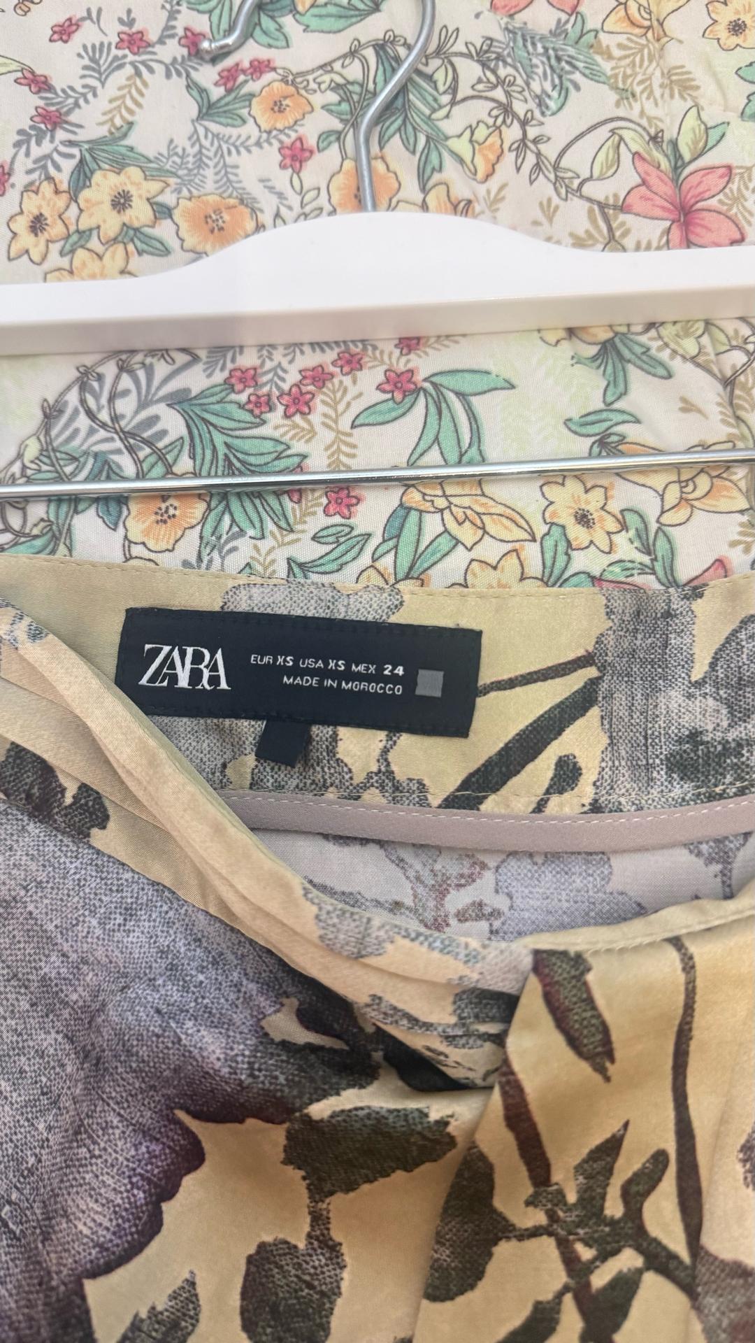 Zara Юбка Zara с цветочным принтом — фото 2
