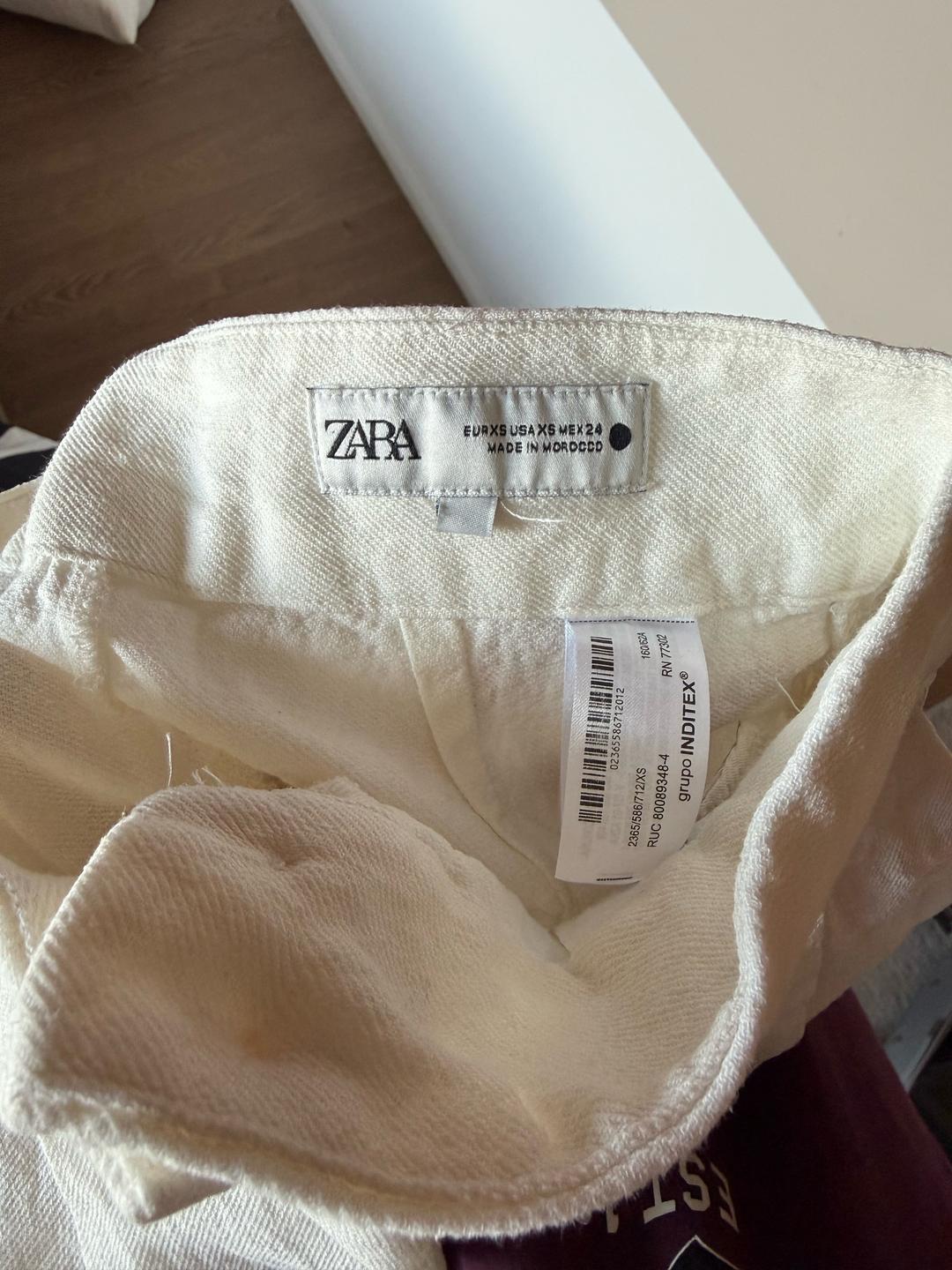 Zara Широкие брюки, лен — фото 2