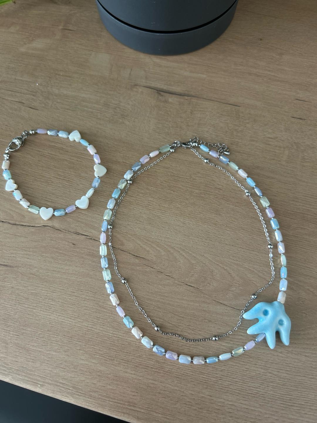Handmade (ручная работа) Комплект колье и браслета — фото 2