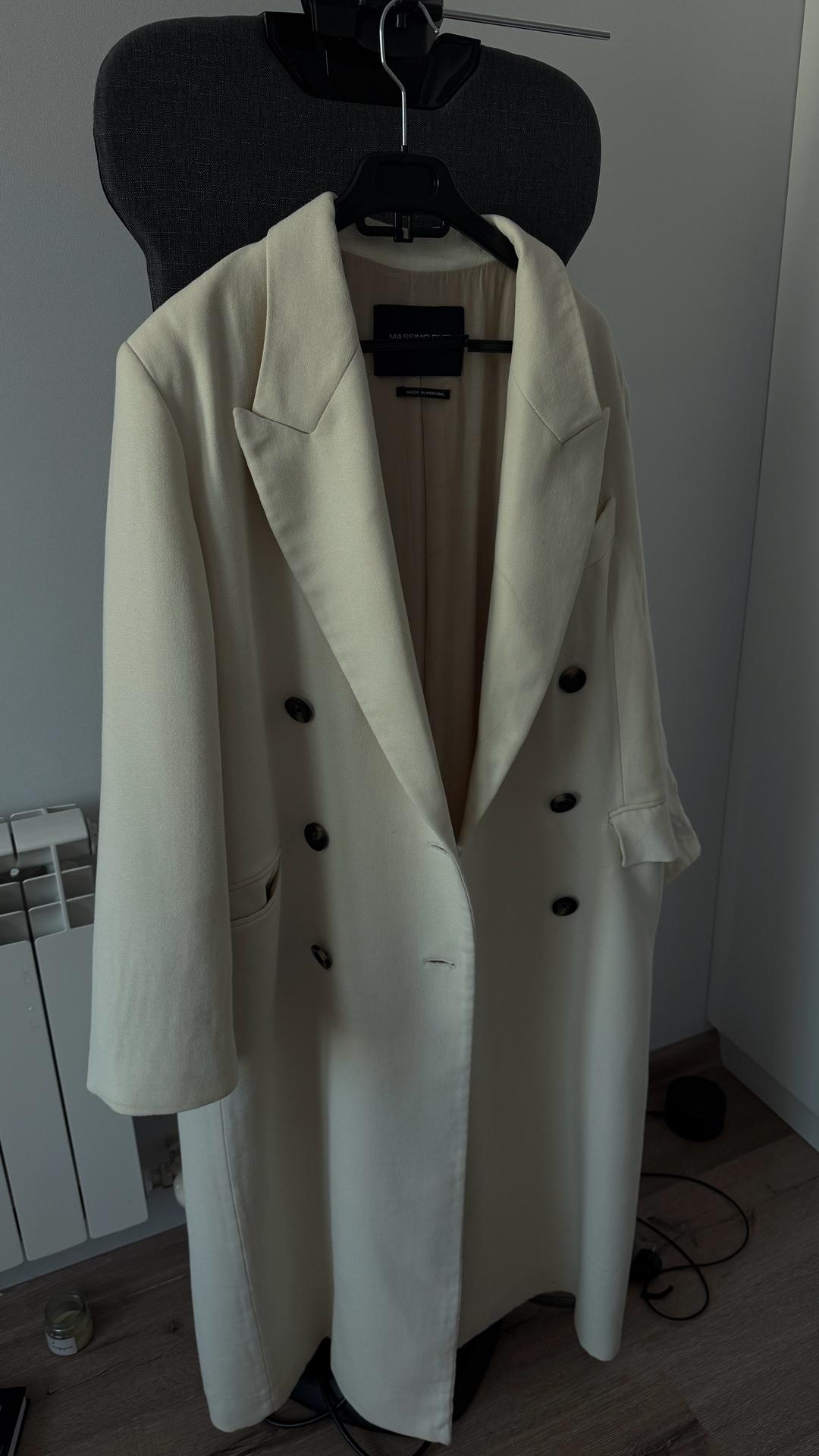 Massimo Dutti Пальто белое Massimo Dutti — фото 2