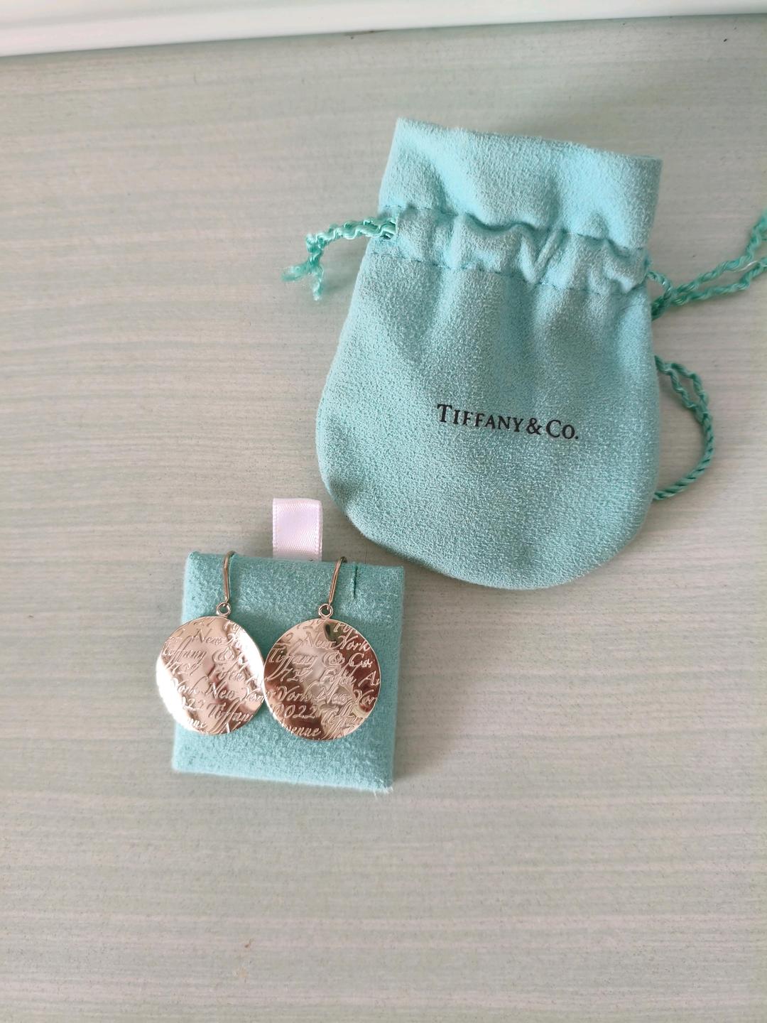 Tiffany & Co. Оригинальные серьги-подвески Tiffany Notes — фото 2