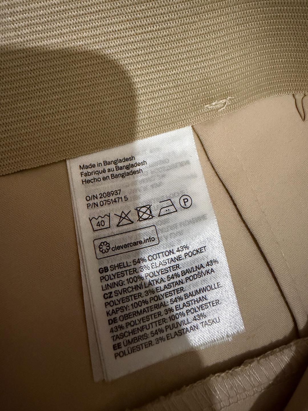 H&M бежевые брюки H&M — фото 2