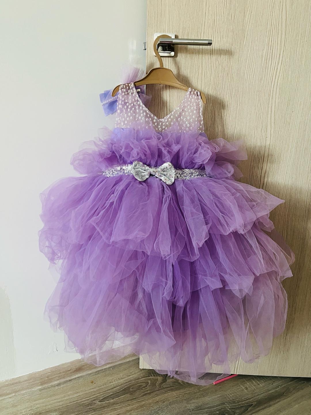 zeya moda kids Сиреневое платье — фото 2