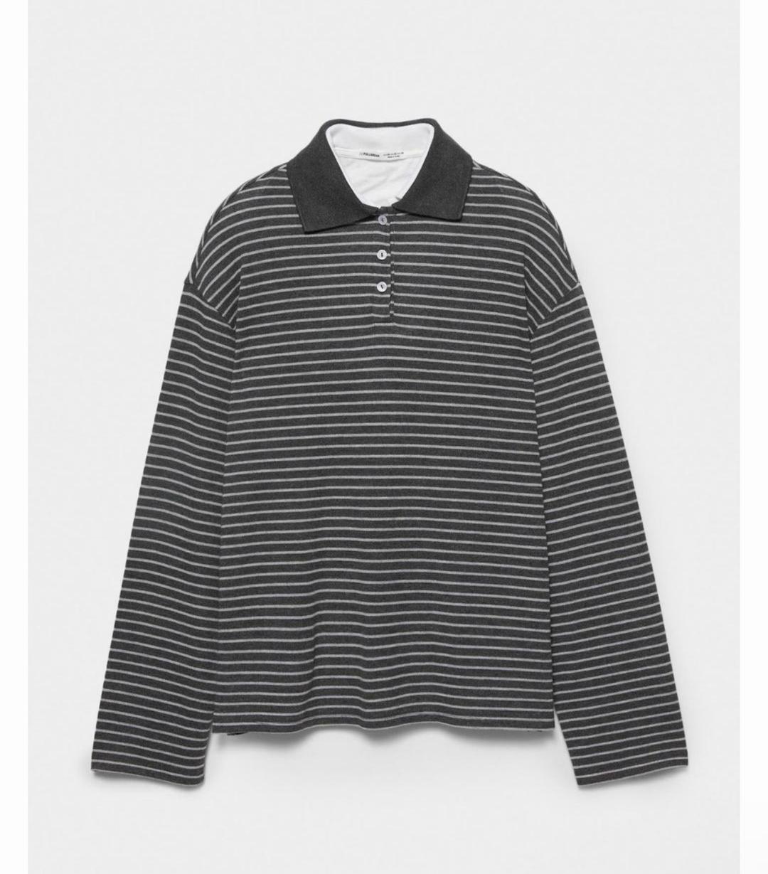 Pull & Bear Поло в полоску — фото 2