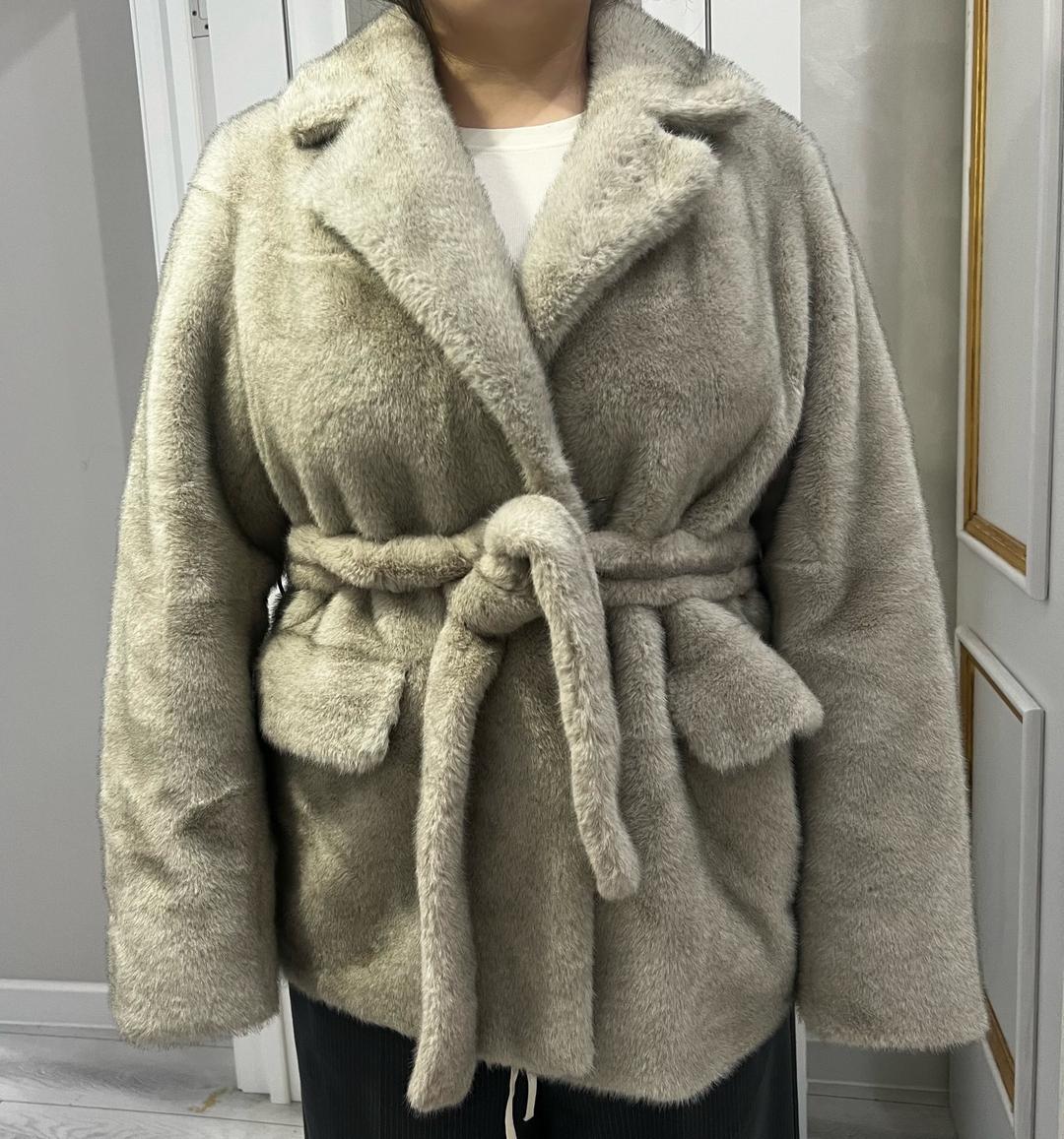 The Weeknd Шуба серая — фото 2