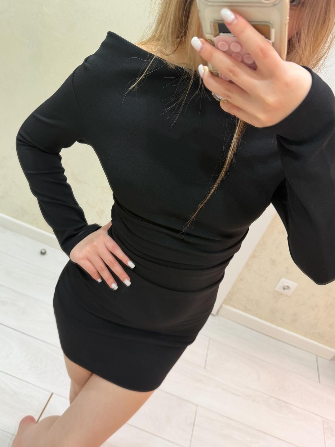 H&M Платье мини с открытыми плечами — фото 2