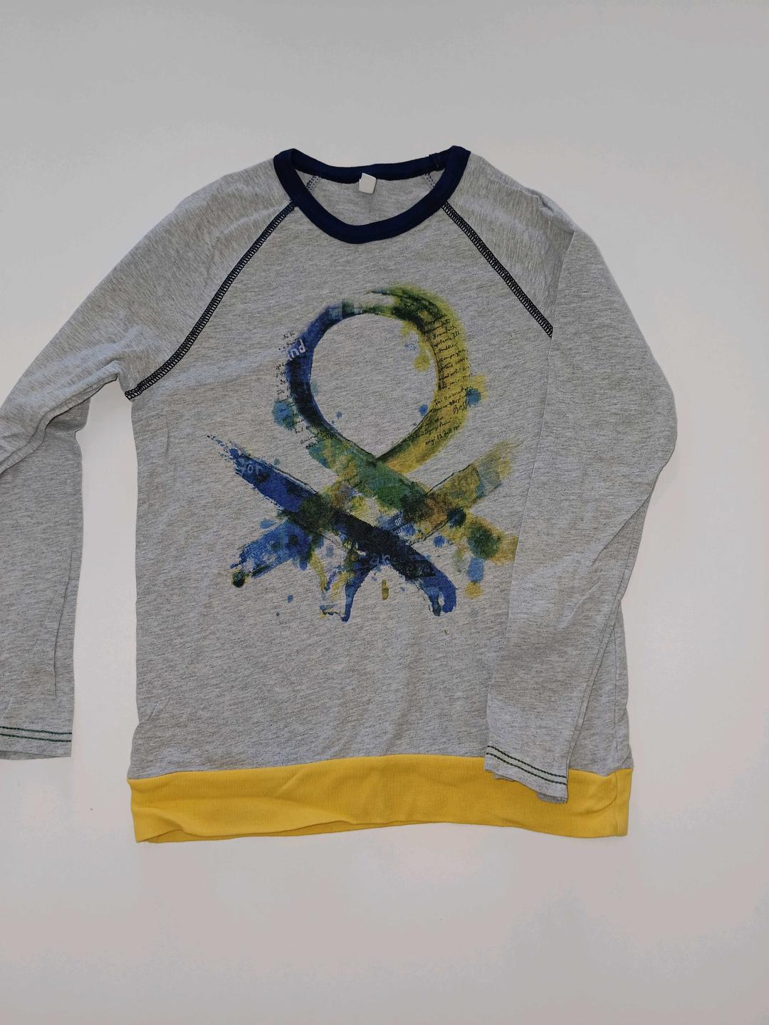 United Colors of Benetton Брендовый сет: комбинезон OshKosh + свитшот Benetton — фото 2