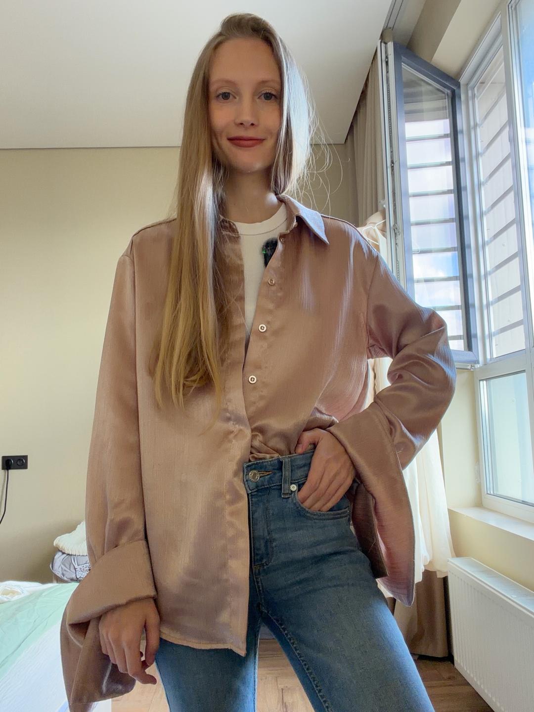 Zarina Атласная рубашка zarina — фото 2