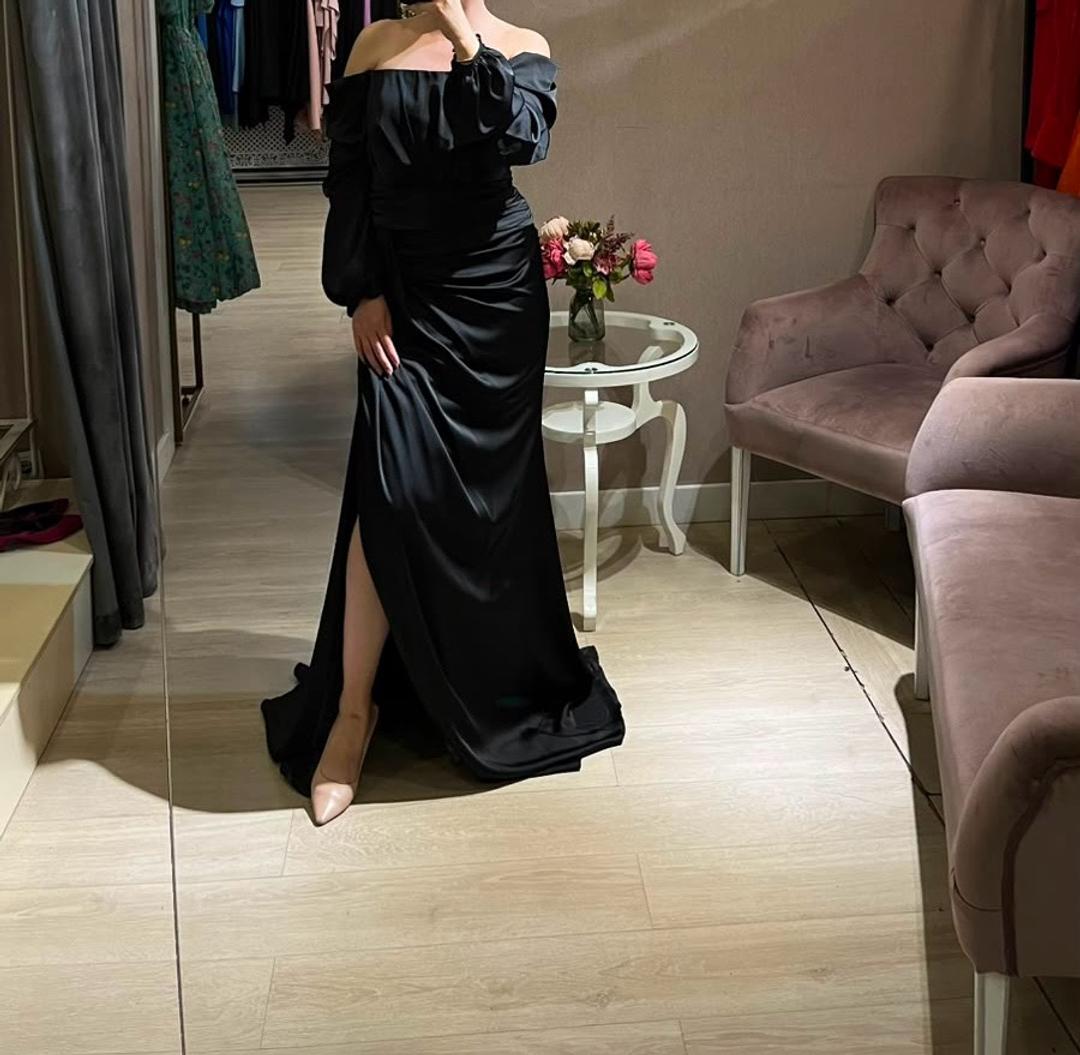 PRIMA LA SPOSA Вечернее платье с открытыми плечами и разрезом — фото 2