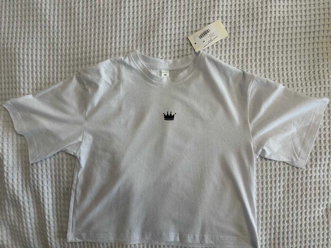 Нет бренда Футболка укороченная оверсайз — фото 2