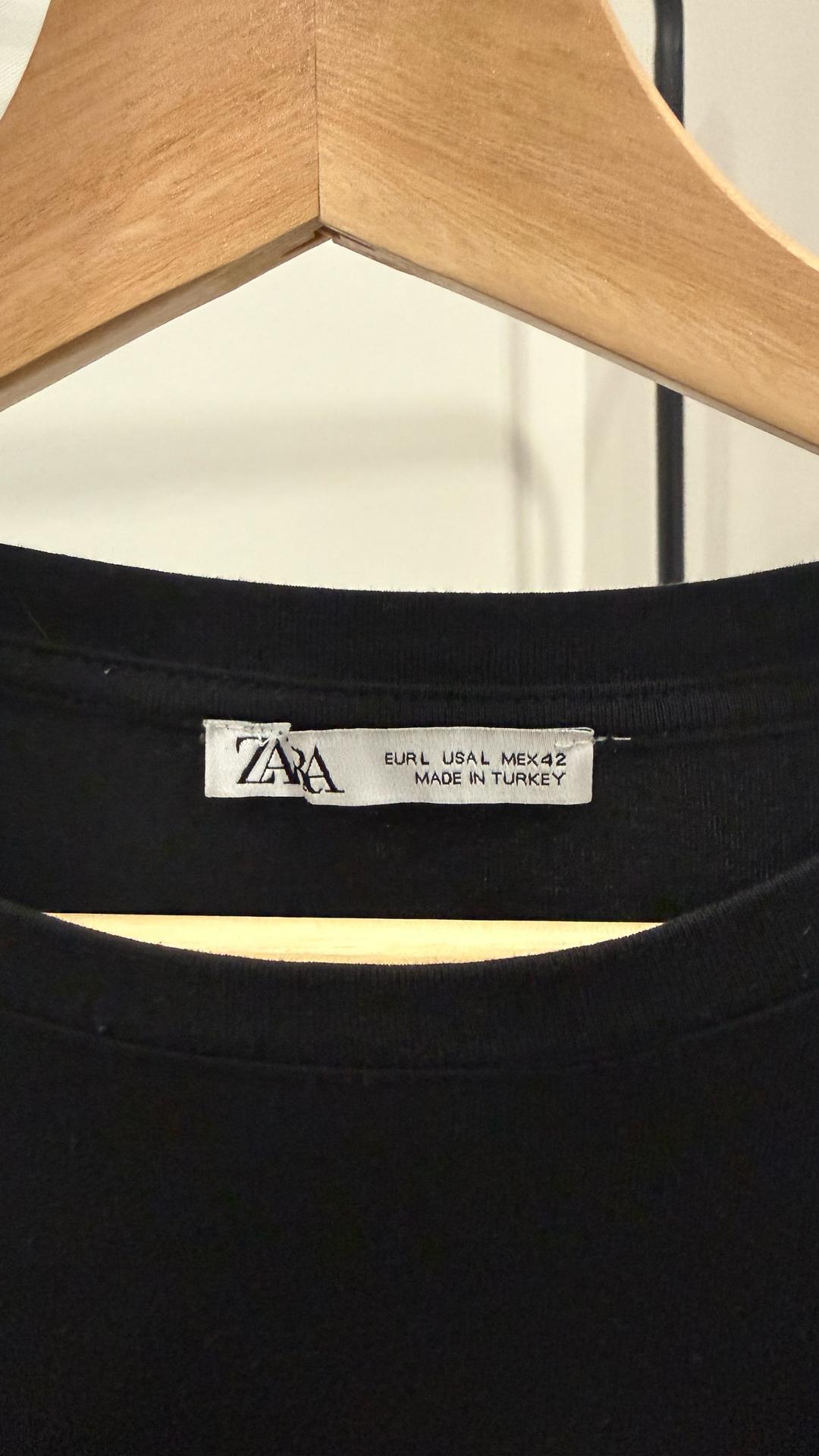 Zara Черный лонгслив Zara — фото 2