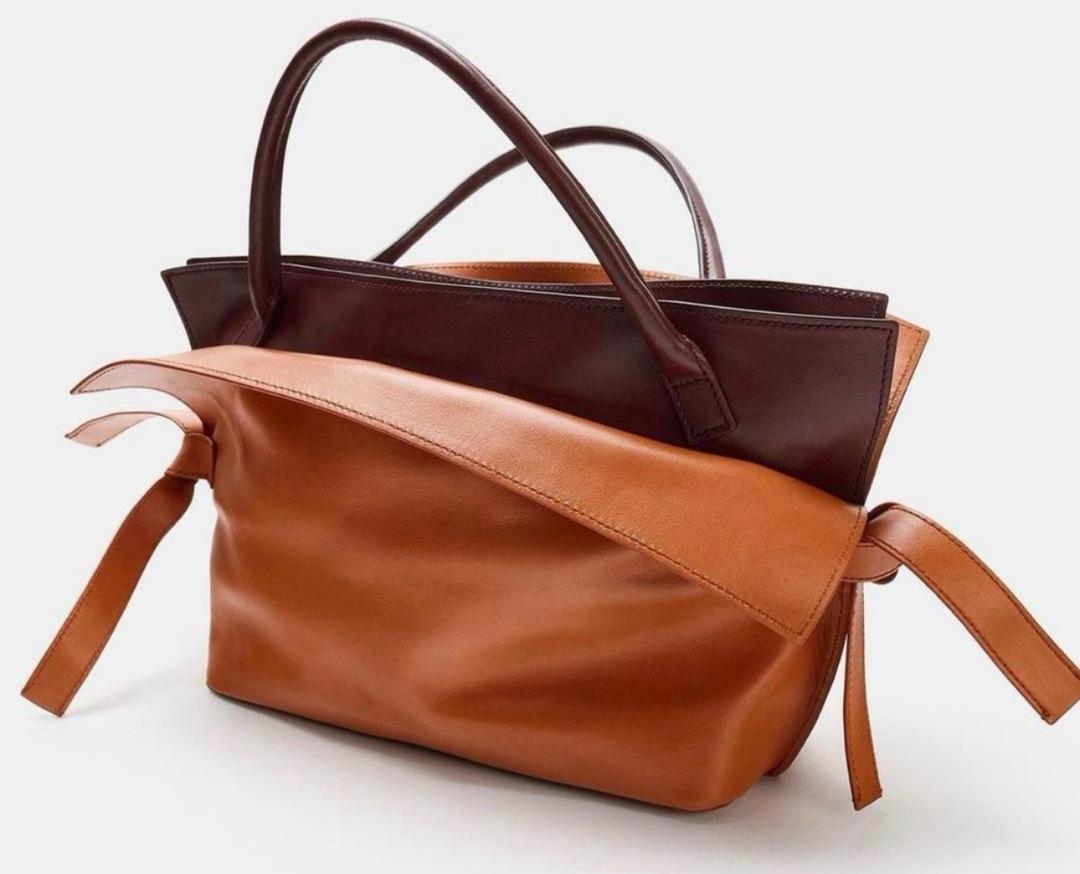 Zara Женская кожаная сумка — фото 2