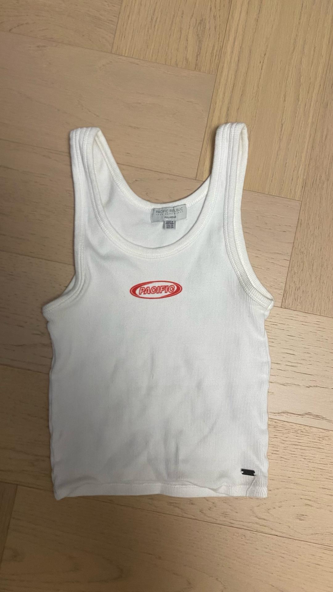 Pull & Bear белая майка pull&bear XS — фото 2