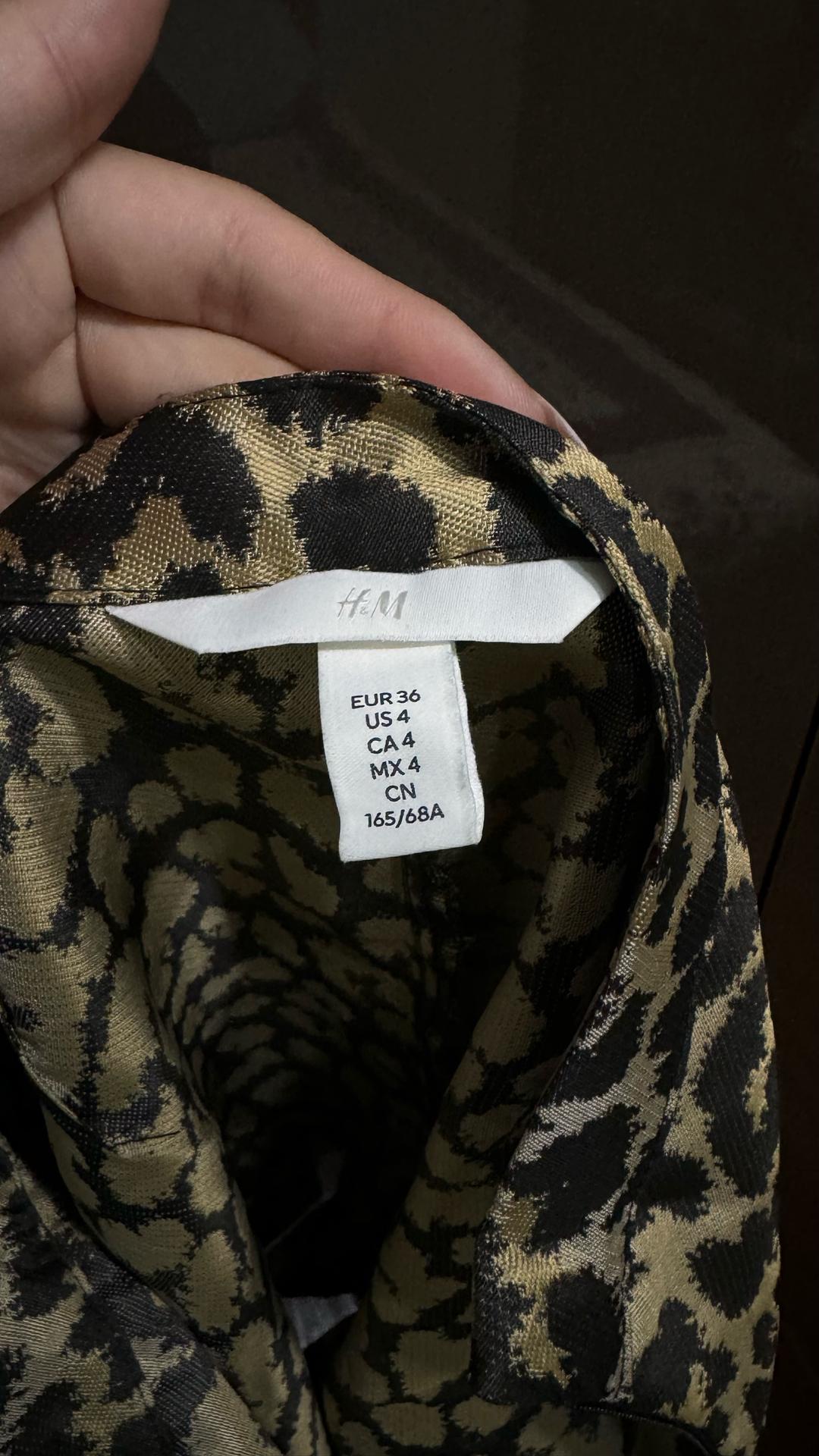 H&M Леопардовая мини-юбка — фото 2