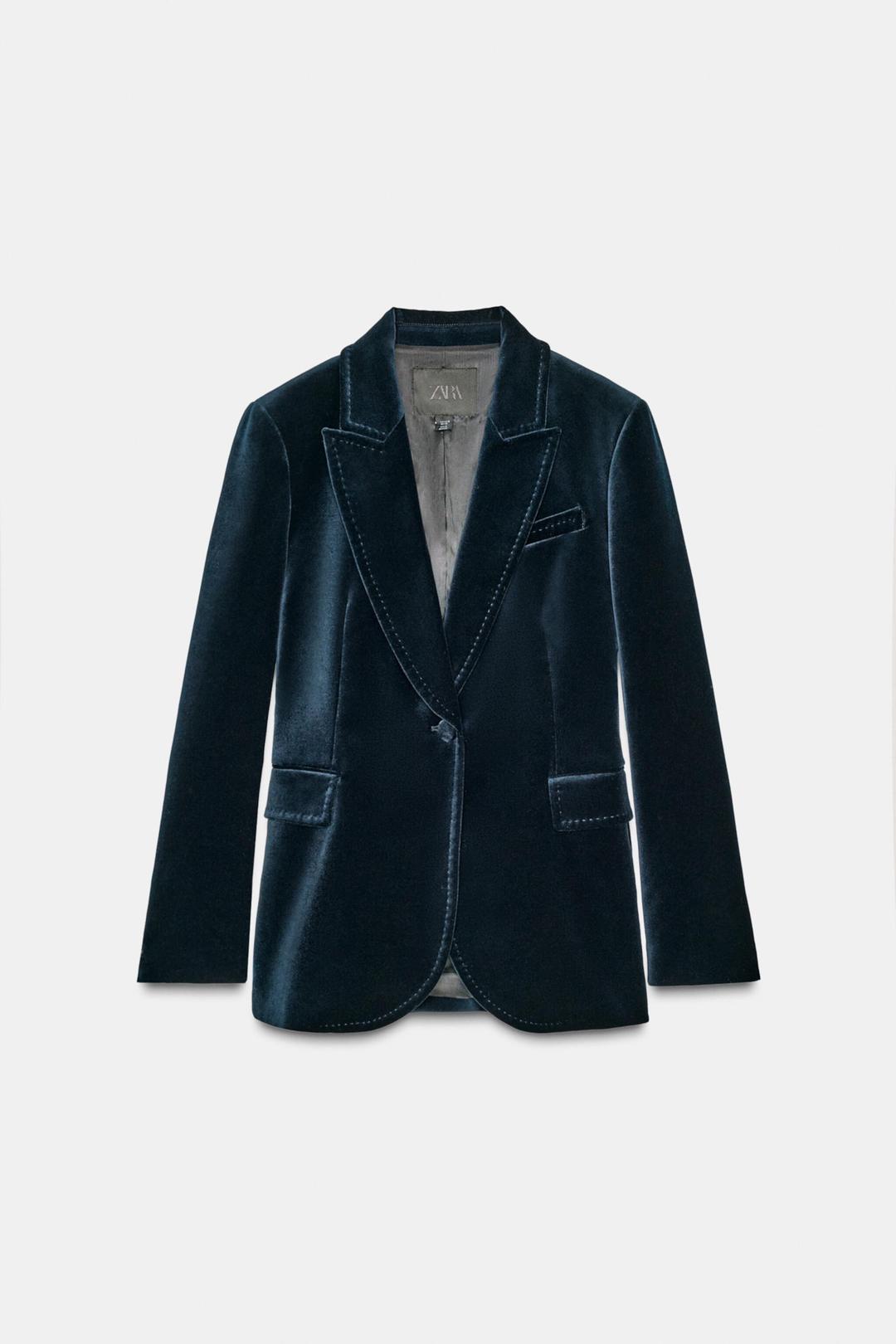 Zara Бархатный костюм двойка — фото 2