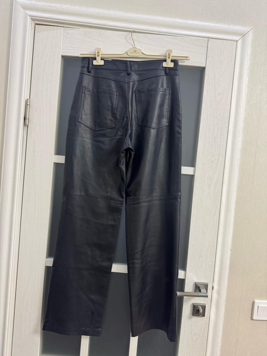 Zara Кожаные брюки Zara — фото 2