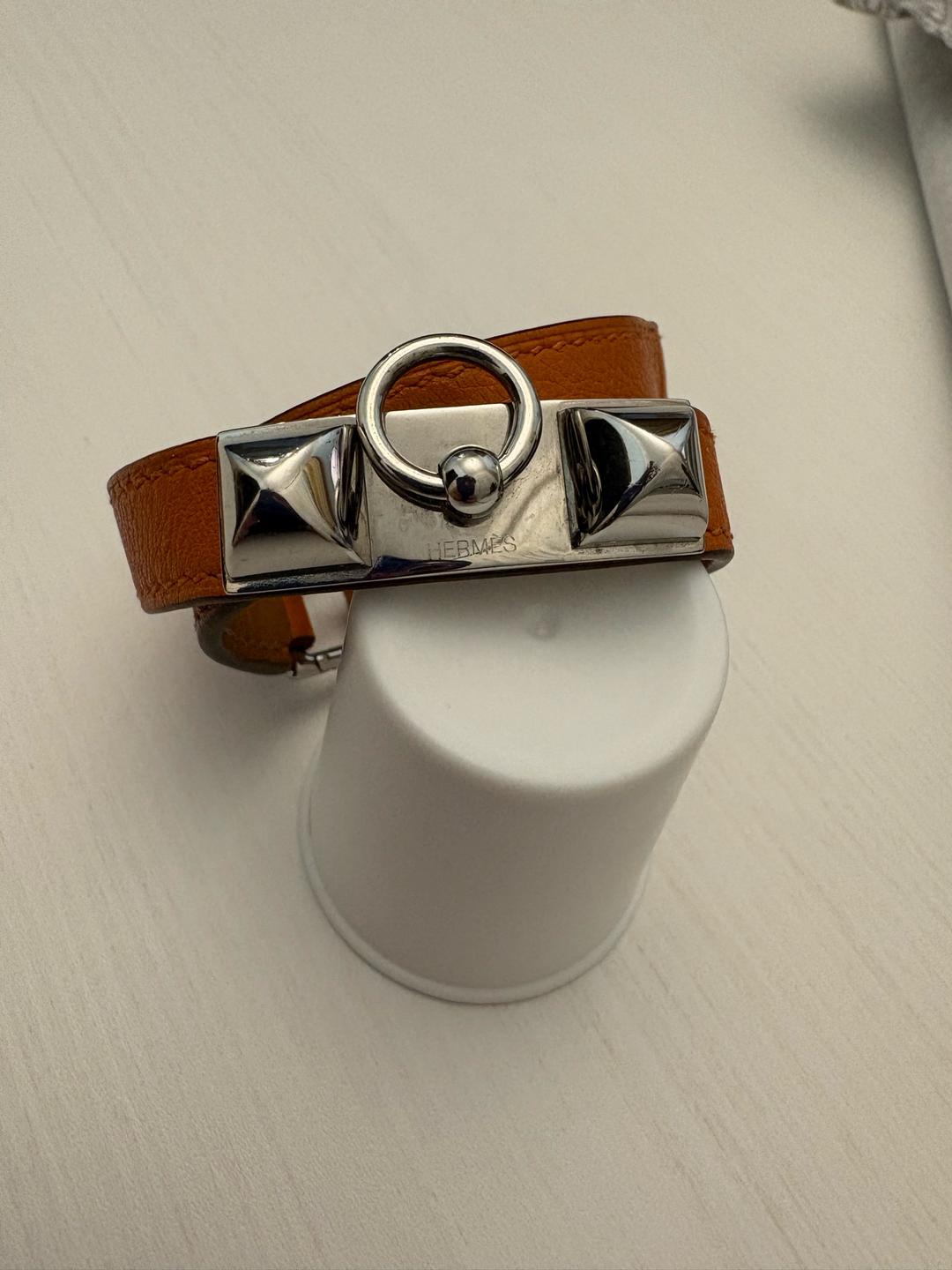 Hermès Оригинал браслет Hermès Rivale Double Tour  кожаный — фото 2