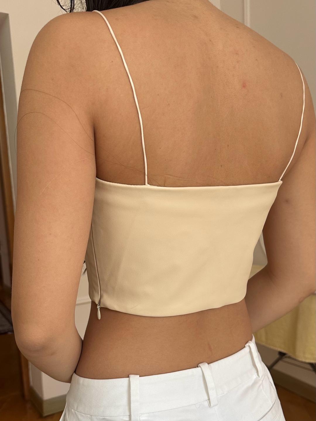 Zara Топик из eco кожи Zara — фото 2