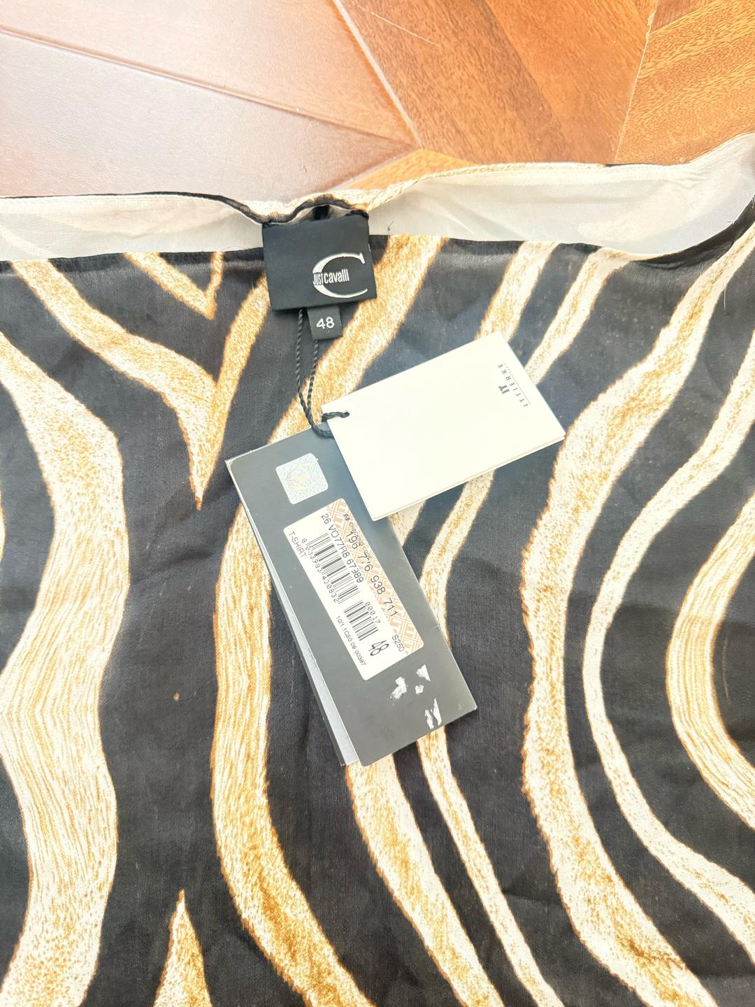 Just Cavalli Футболка Just Cavalli с принтом зебра — фото 2