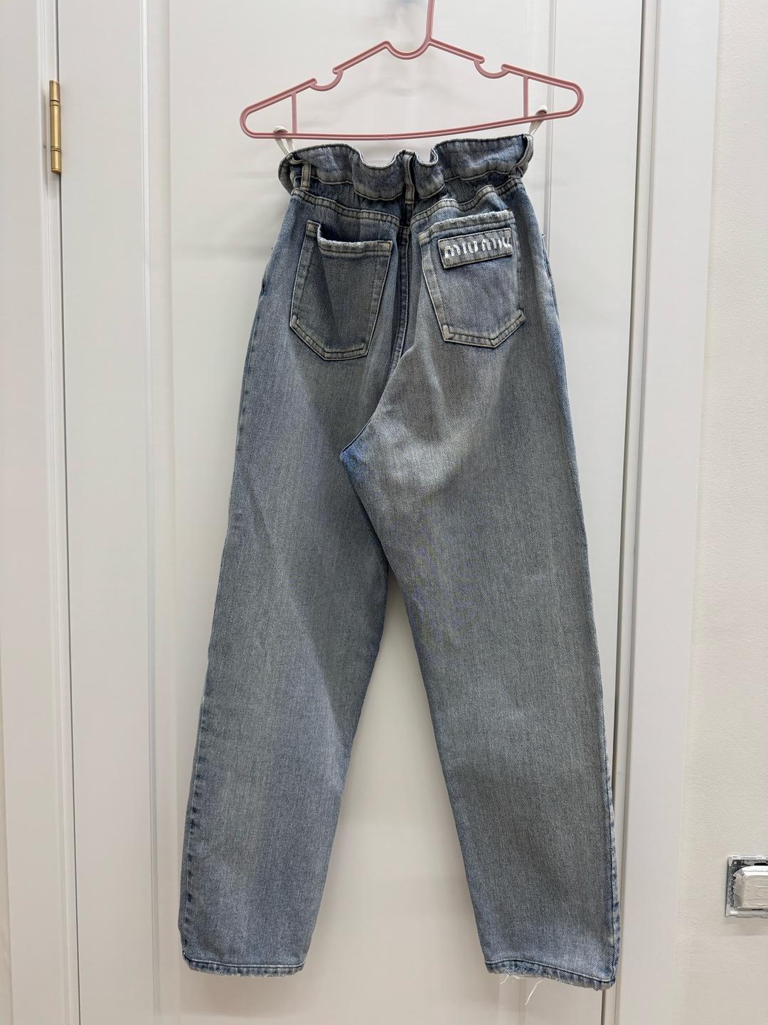 Miu Miu Джинсы Miu Miu Iconic Paperbag Denim — фото 2