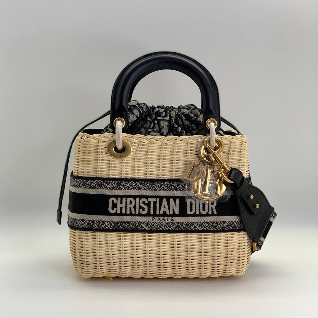 Dior Сумка Christian Dior Lady D-Lite/Lady Dior Raffia — фото 2