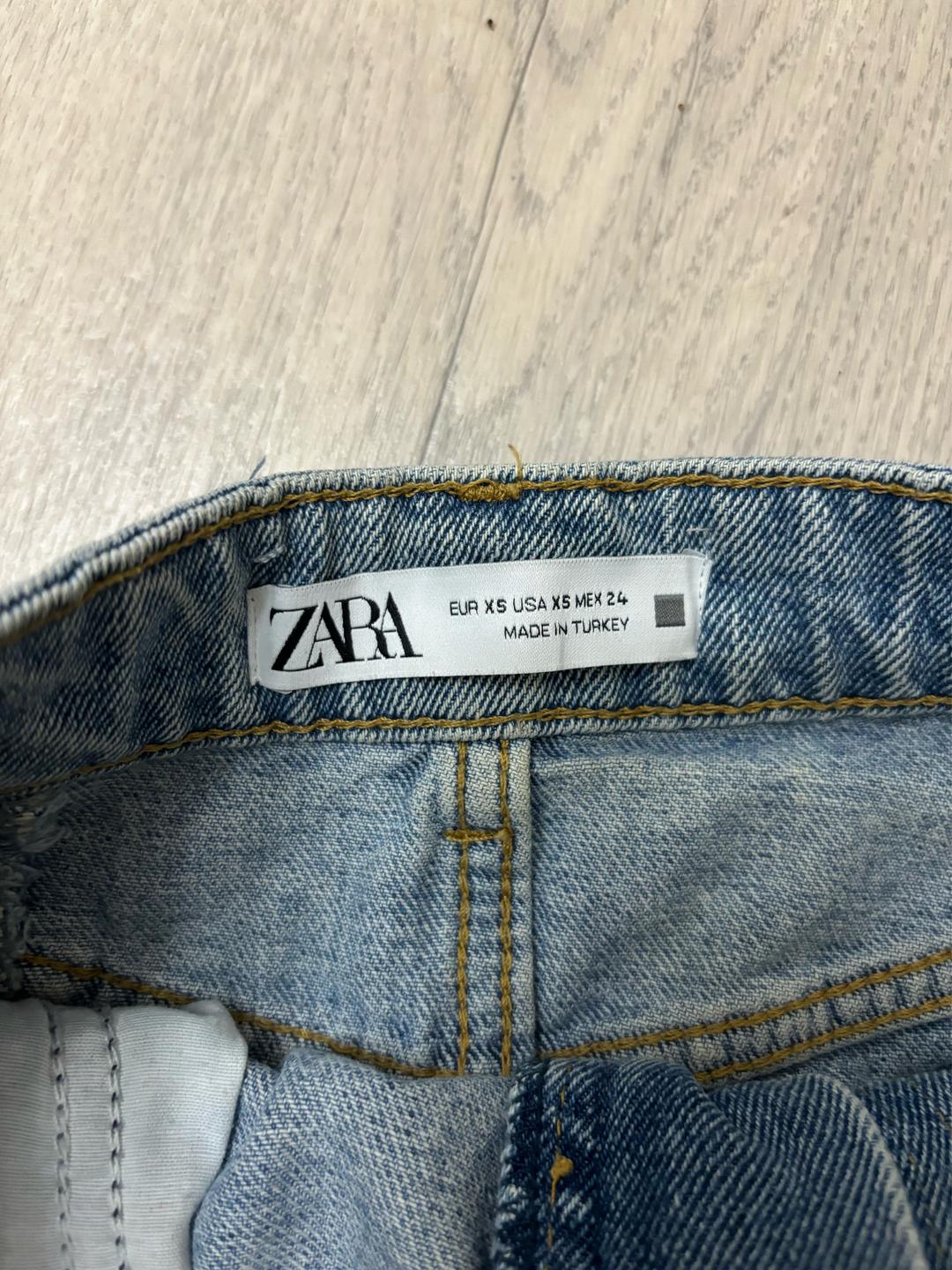 Zara Джинсовая мини-юбка ZARA — фото 2