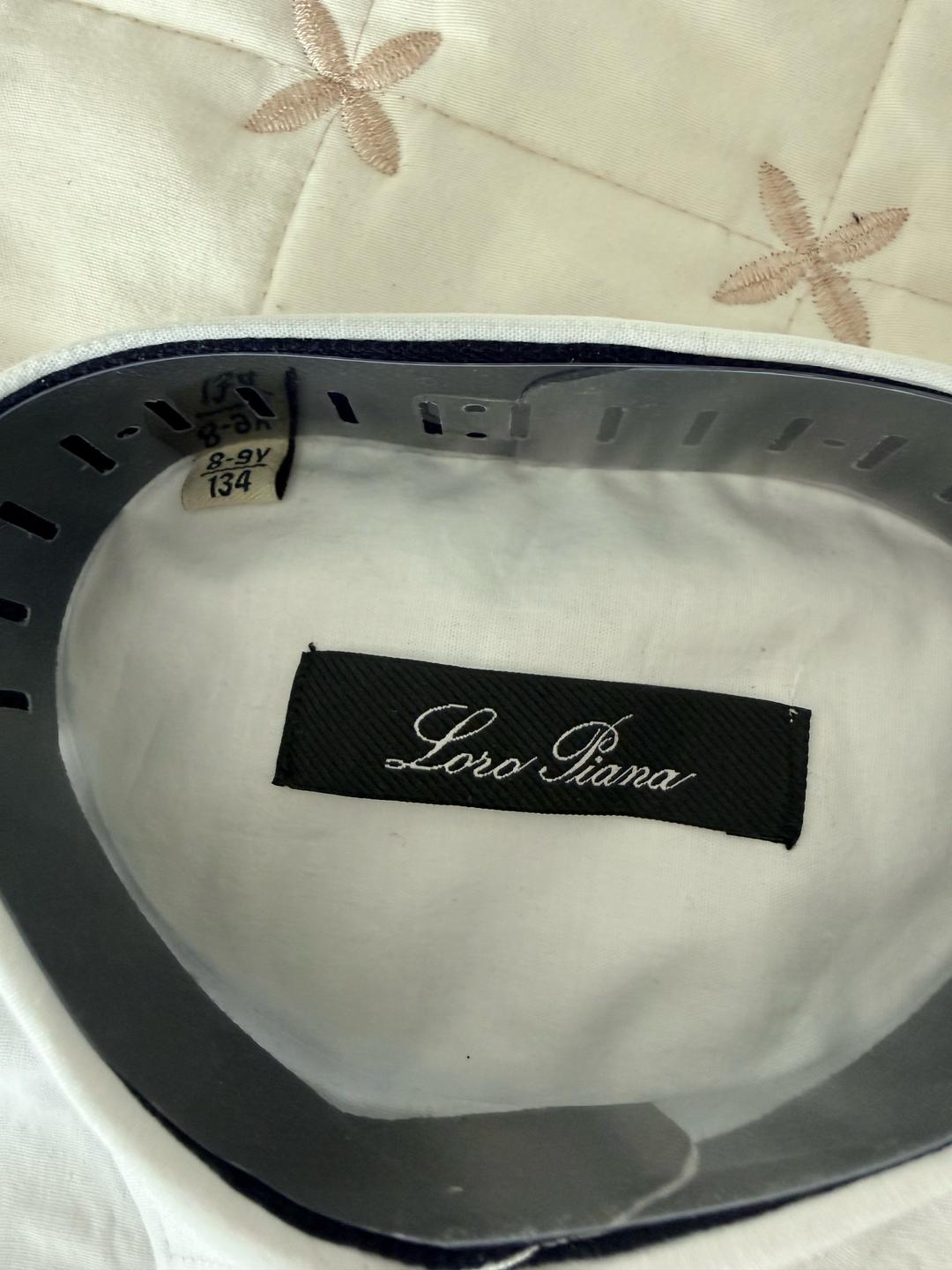 Loro Piana Рубашка Loro Piana белая хлопковая — фото 2