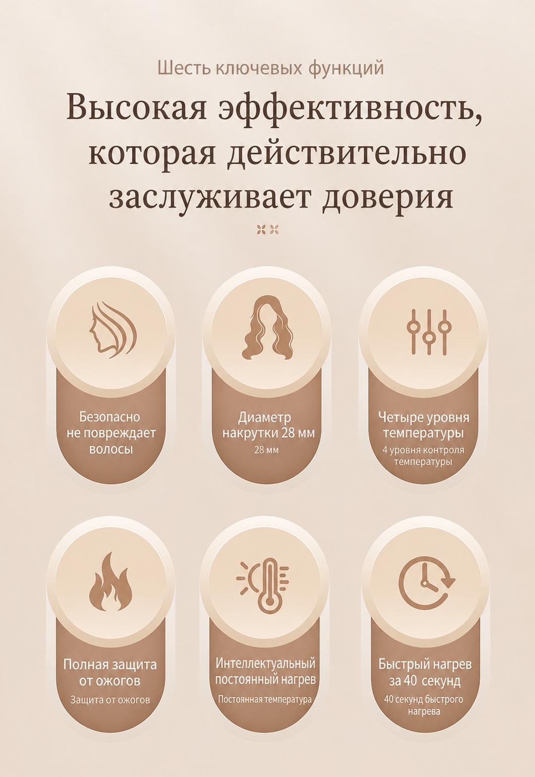 Нет бренда Автоматическая плойка для волос — фото 2