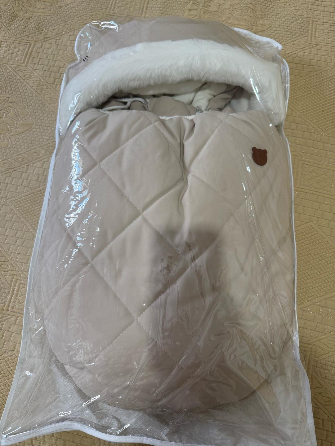 Нет бренда Утепленный комбинезон-конверт для новорожденных — фото 2