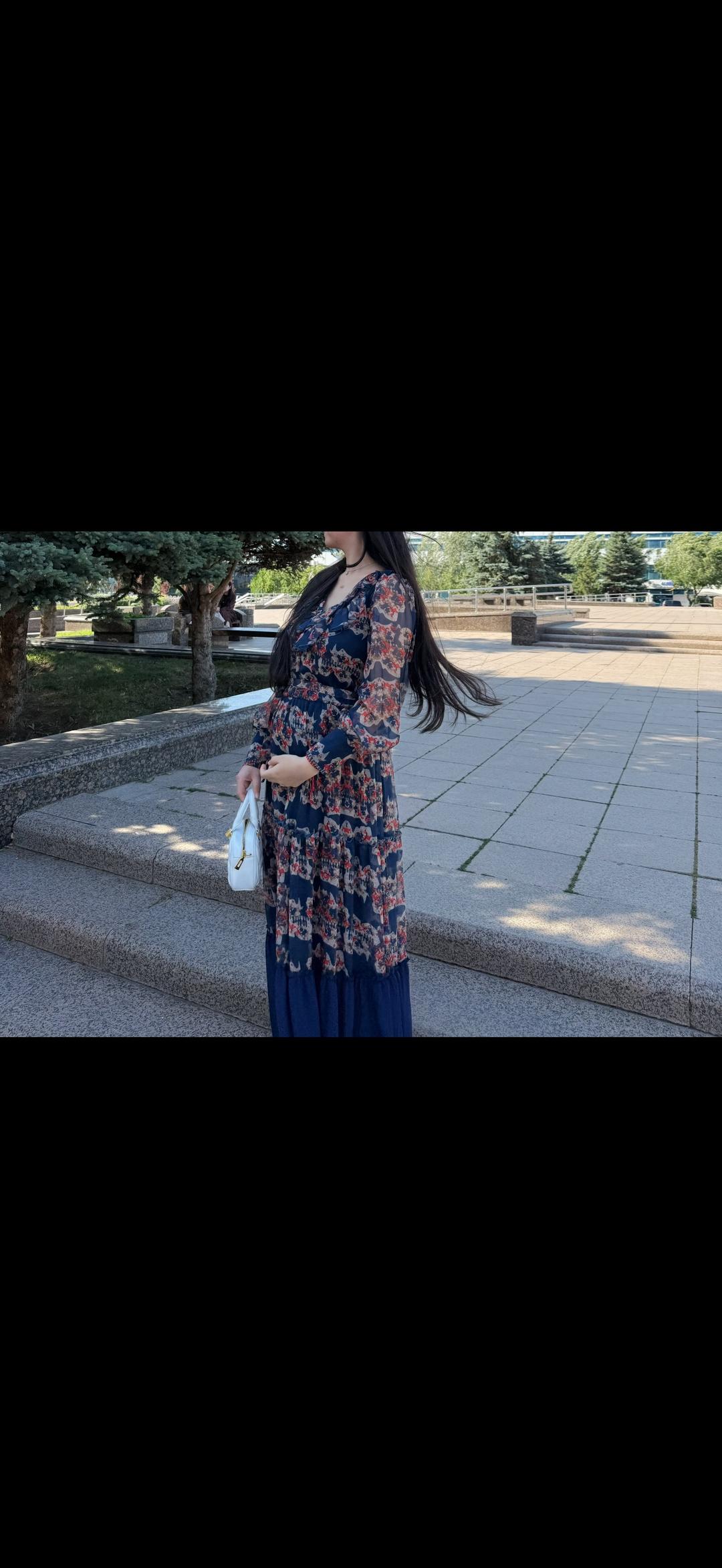 Нет бренда Платье макси в цветочный принт — фото 2
