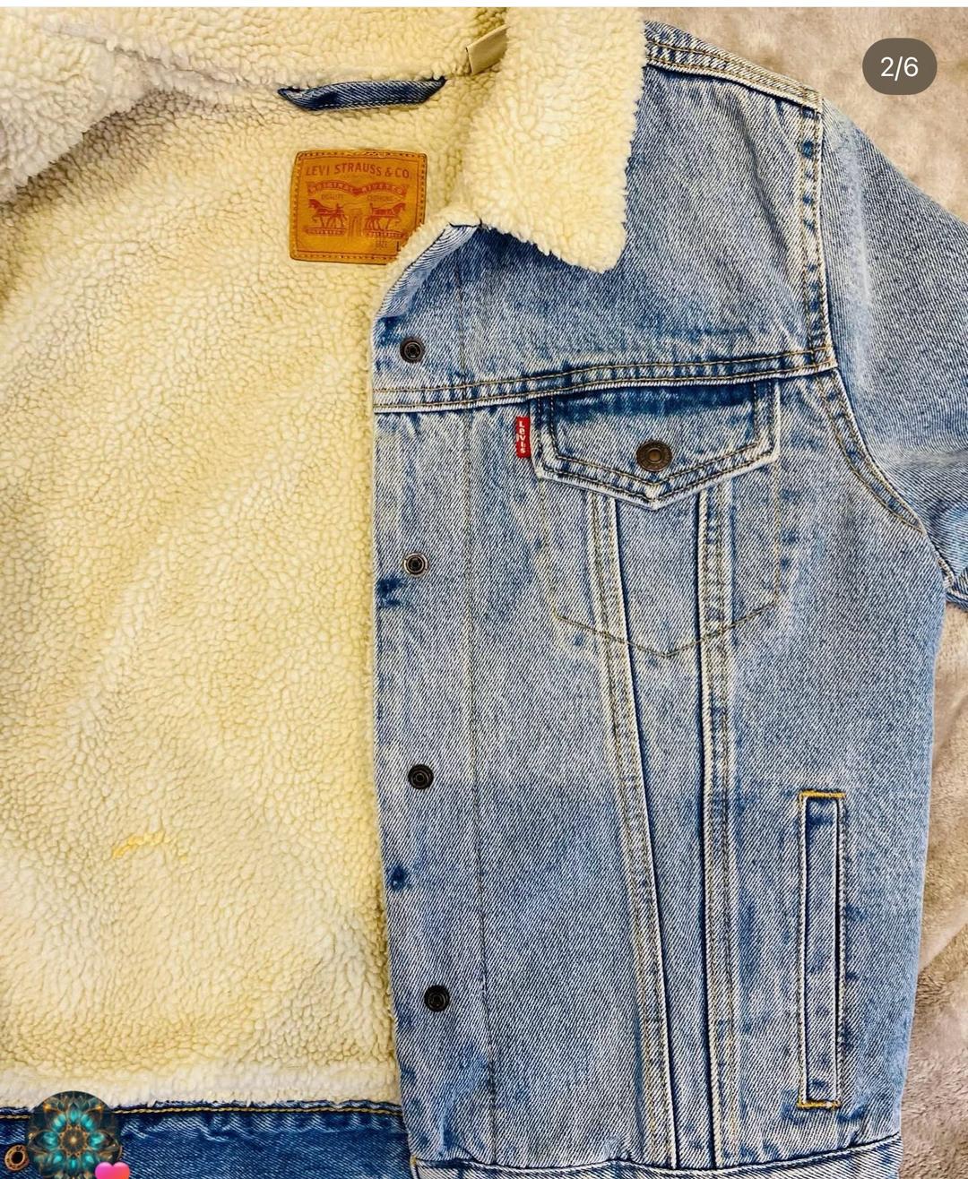 Levi's Джинсовая куртка Levi's с меховой подкладкой — фото 2
