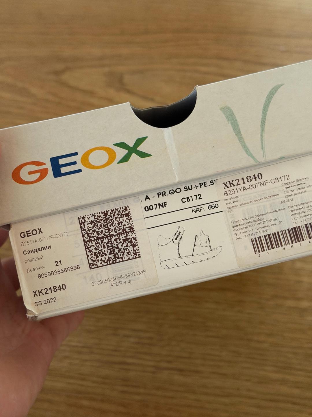 Geox Сандалии Geox для девочки — фото 2