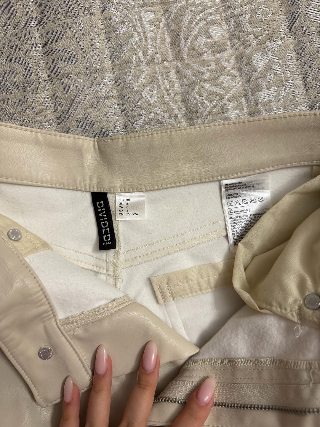 H&M Кожаные штаны H&M — фото 2