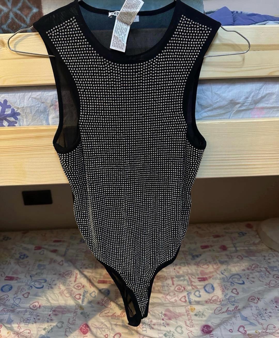 Zara Боди ZARA со стразами — фото 2