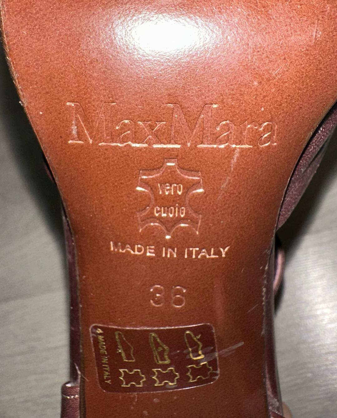 Max Mara Оригинальные туфли Max Mara, Made in Italy, натуральная кожа — фото 2