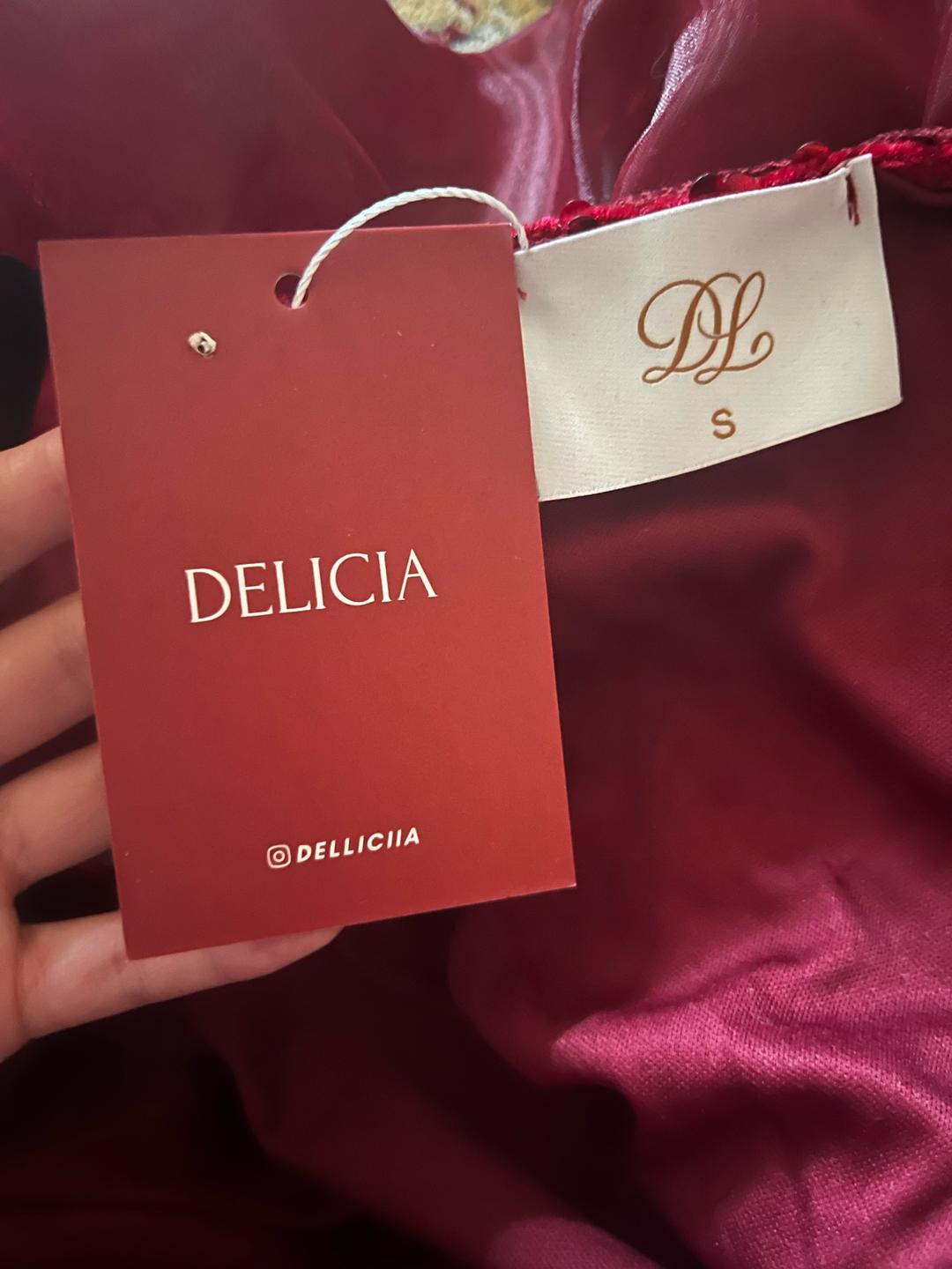 delicia Красное платье от Delicia, собственный пошив. Блестящее, красное платье. — фото 2