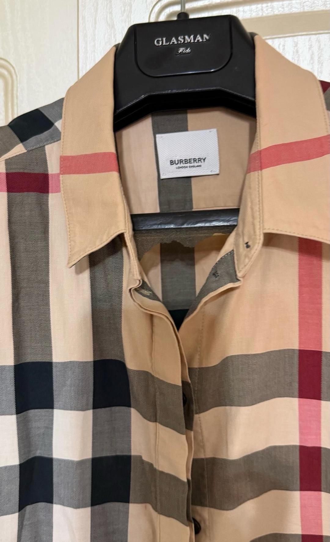 Burberry Рубашка Burberry в клетку — фото 2