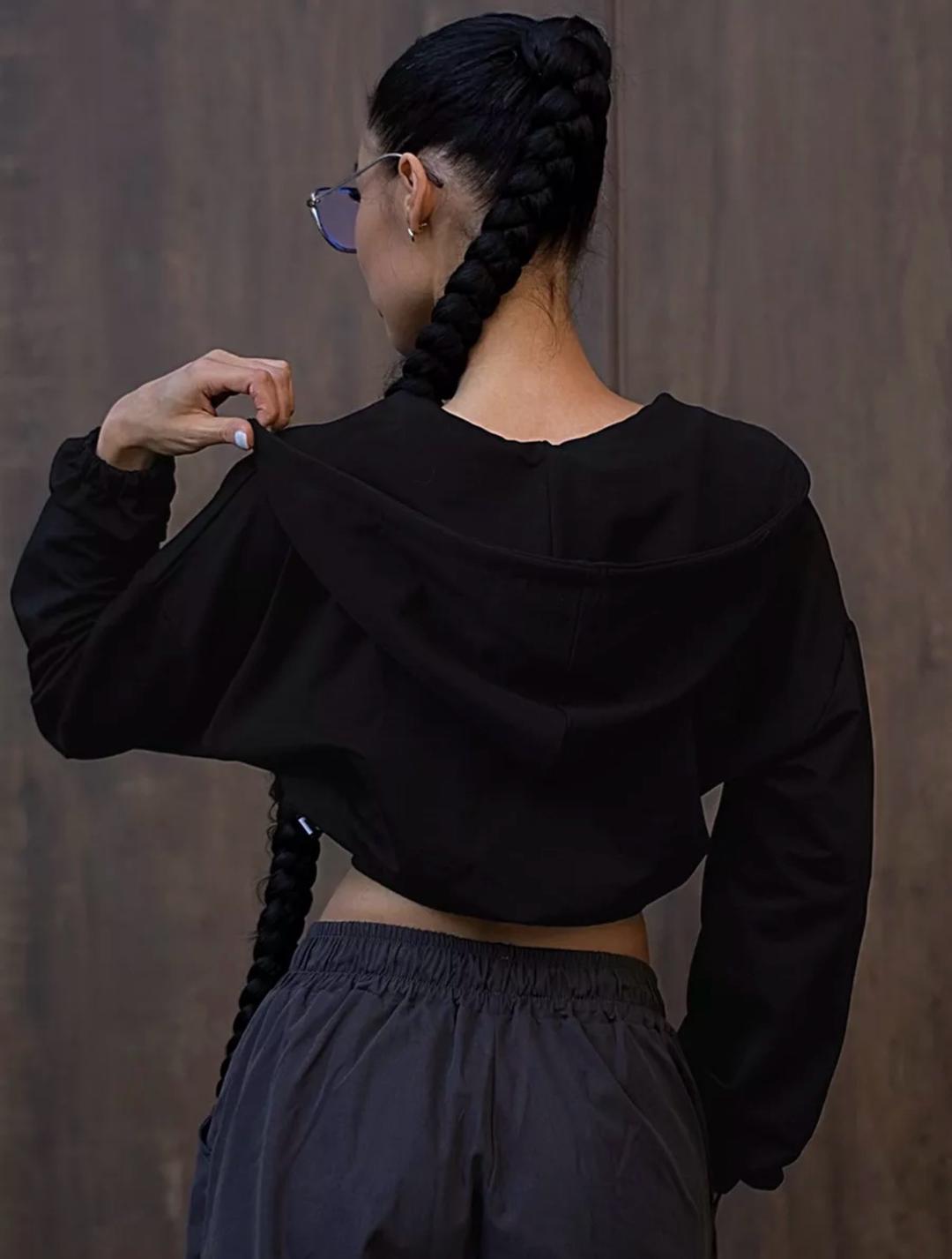 XTZY Streetwear Укороченная кофта на молнии — фото 2
