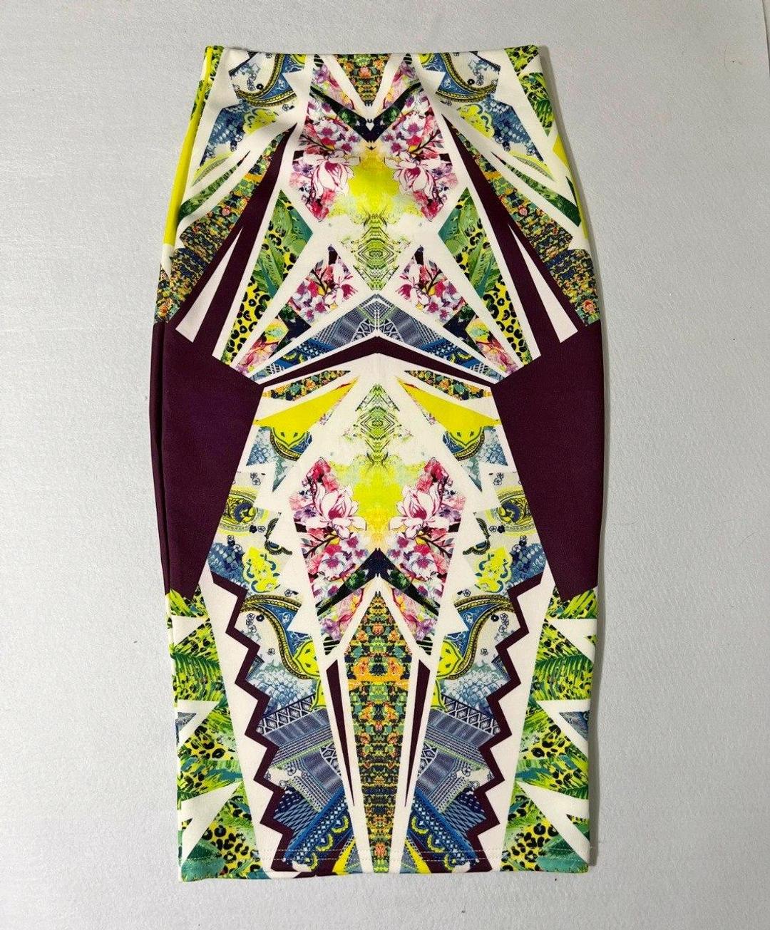 River Island Юбка River Island р S/M (44) карандаш зауженная миди летняя футляр стрейч — фото 2