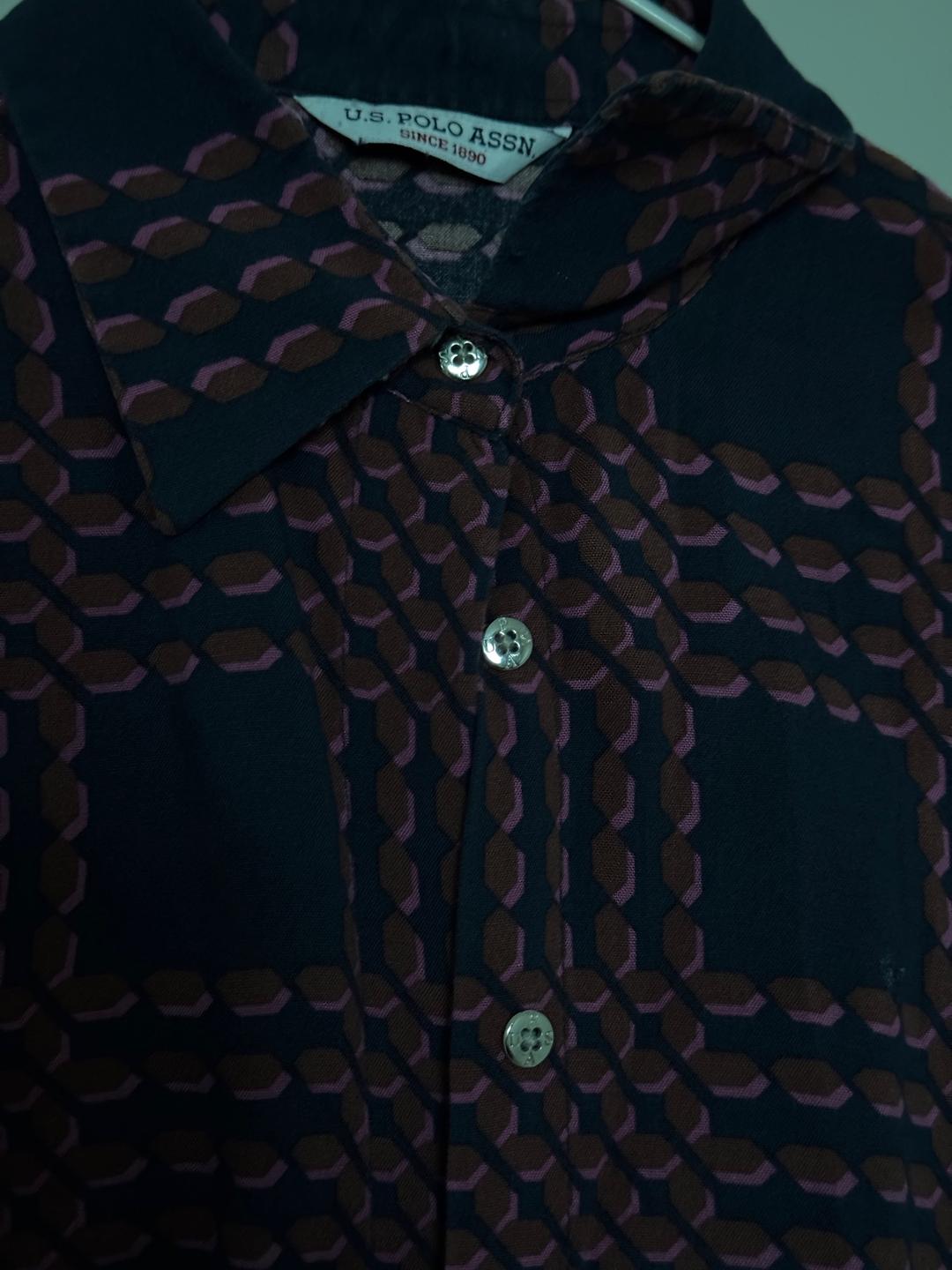 U.S. Polo Assn. Рубашка U.S. Polo Assn. (оригинал, 100% вискоза), размер 34 / XS — фото 2