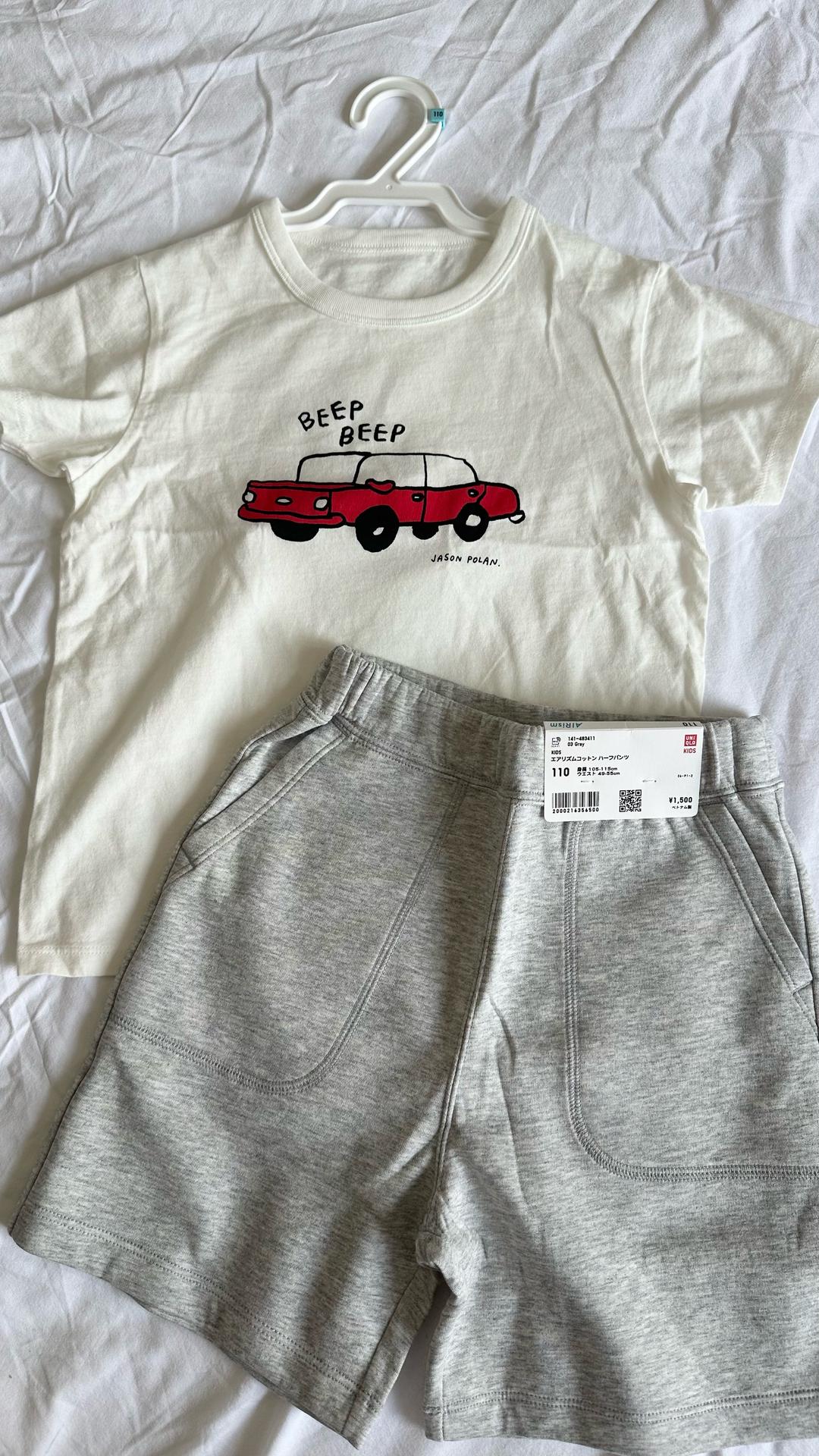 Uniqlo Комплект Uniqlo: футболка и шорты для мальчика — фото 2