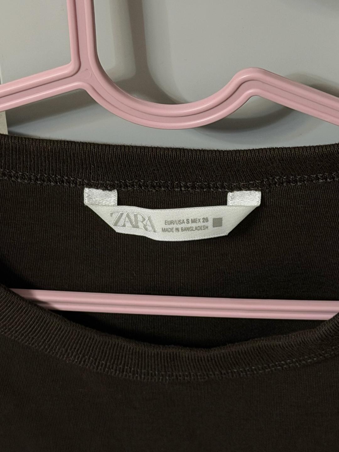 Zara Футболка хаки Zara — фото 2