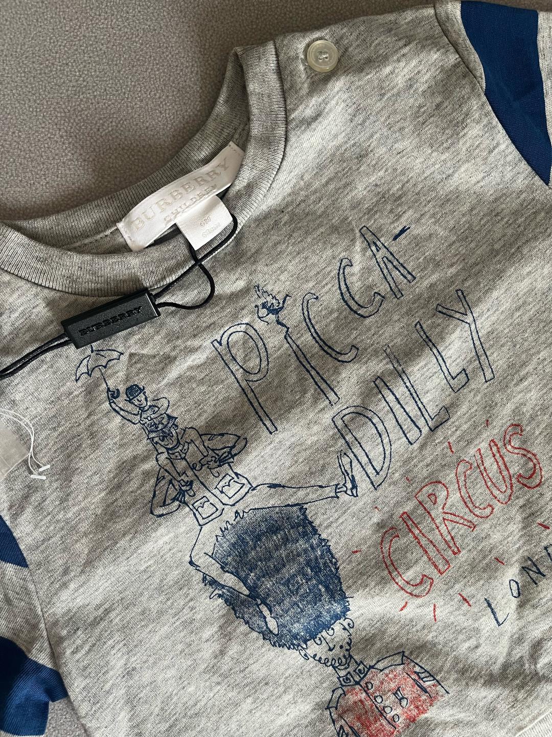 Burberry Детская кофта, лонгслив Burberry с принтом — фото 2