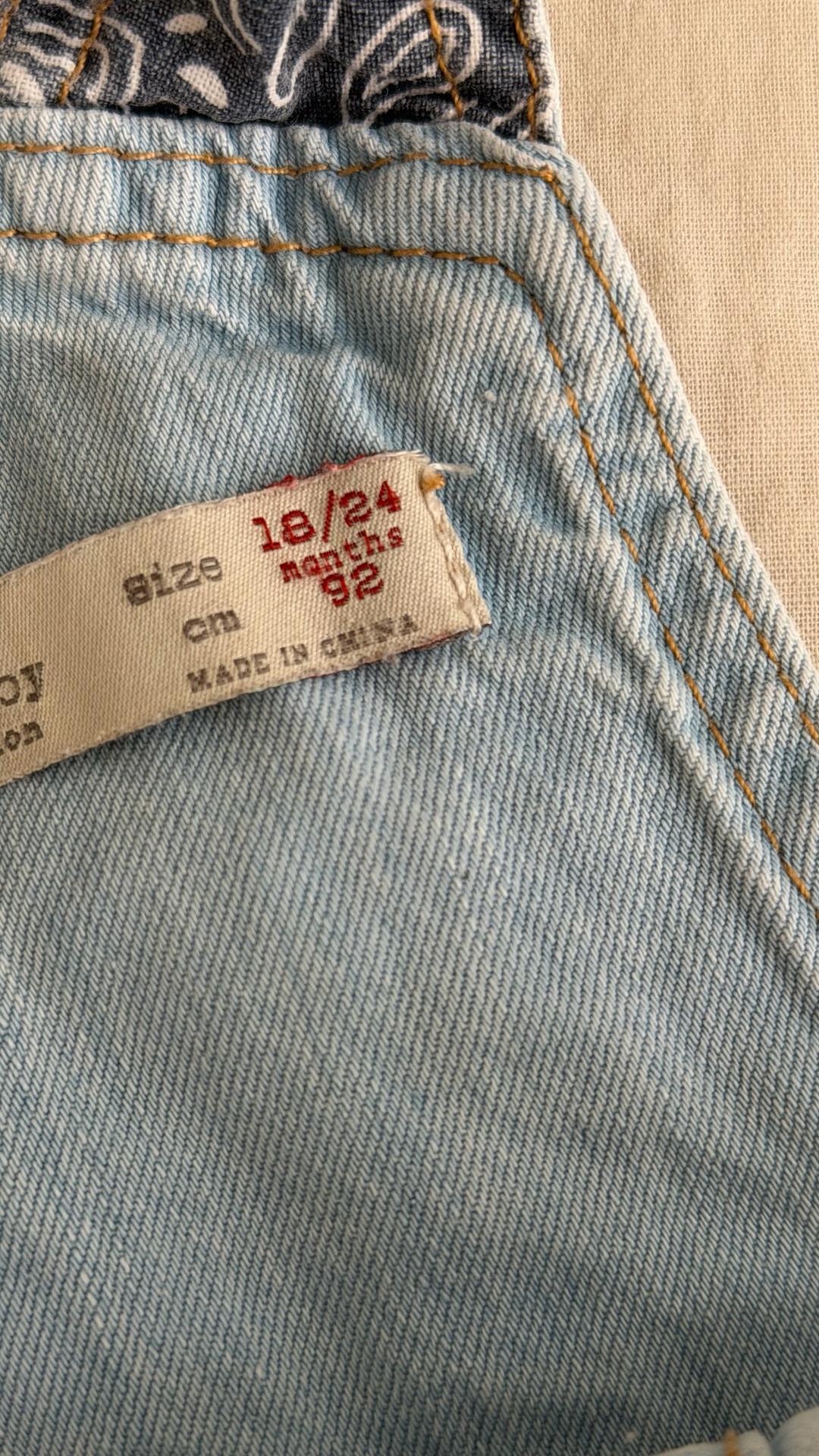 Zara Детский джинсовый комбинезон Zara — фото 2