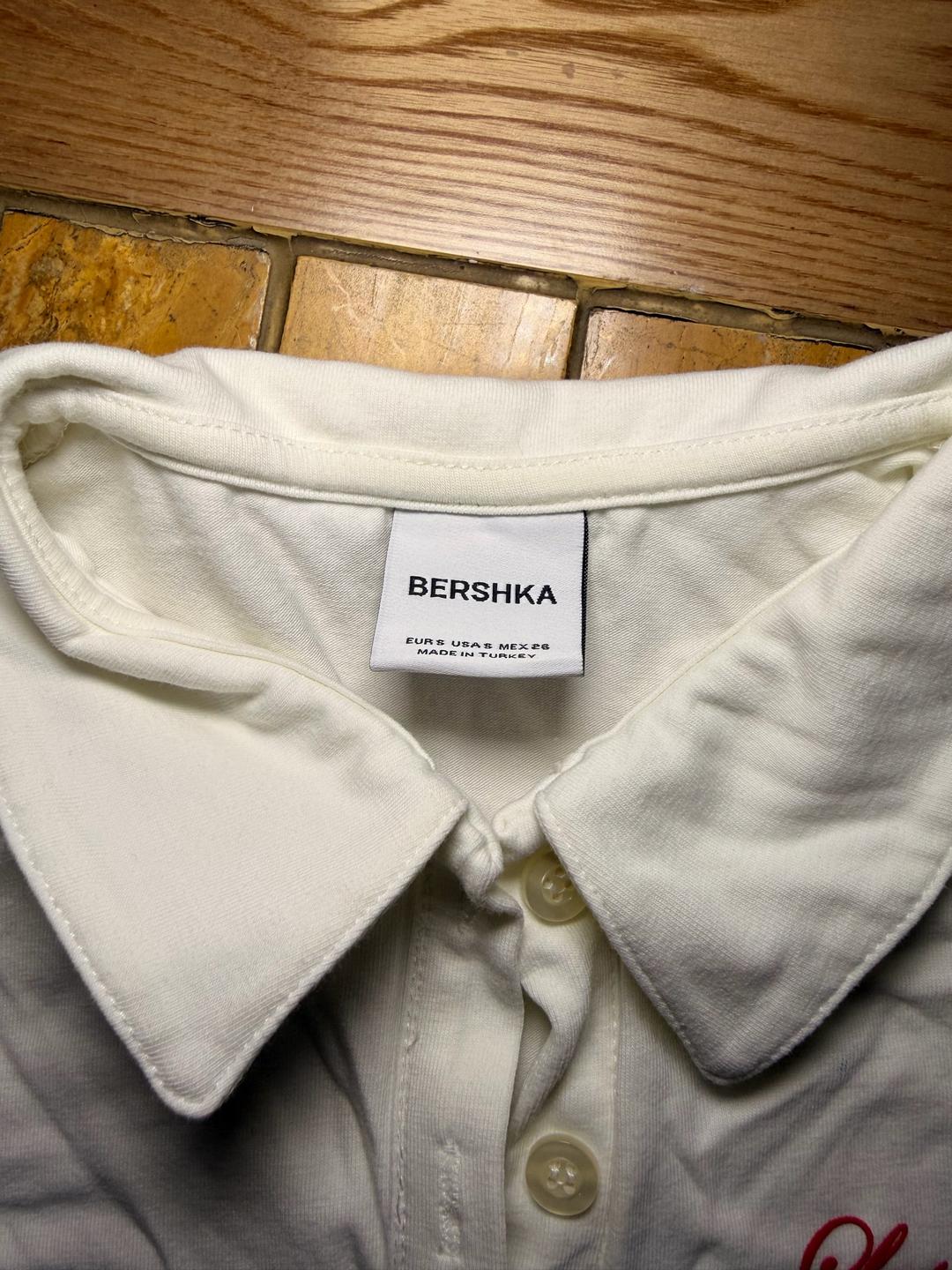 Bershka Укороченная футболка-поло — фото 2