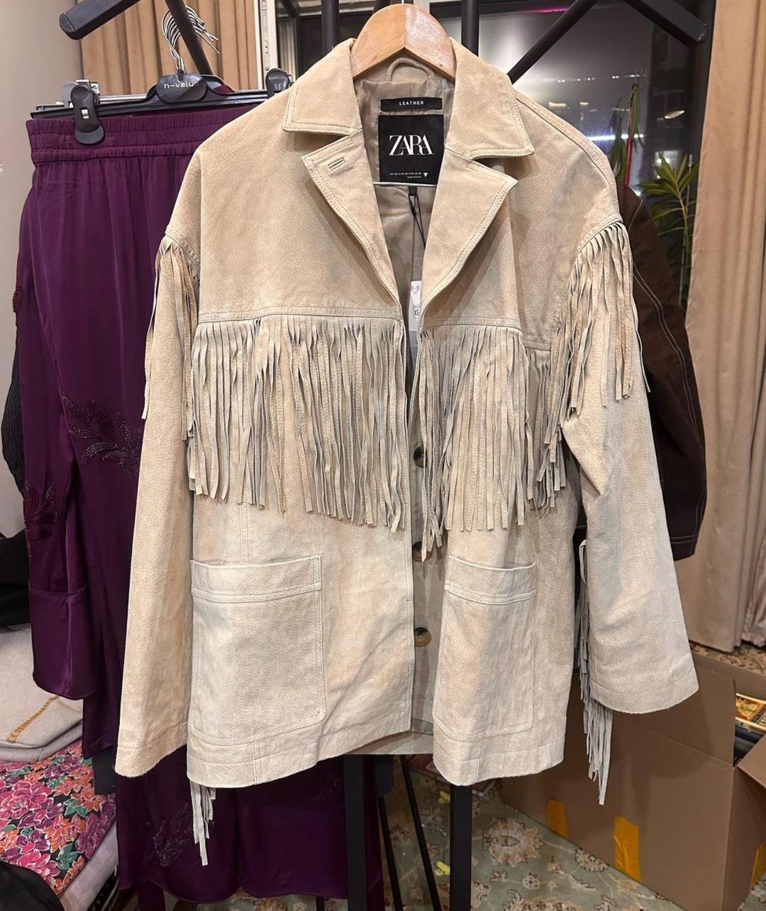 Zara Куртка ZARA с бахромой — фото 2