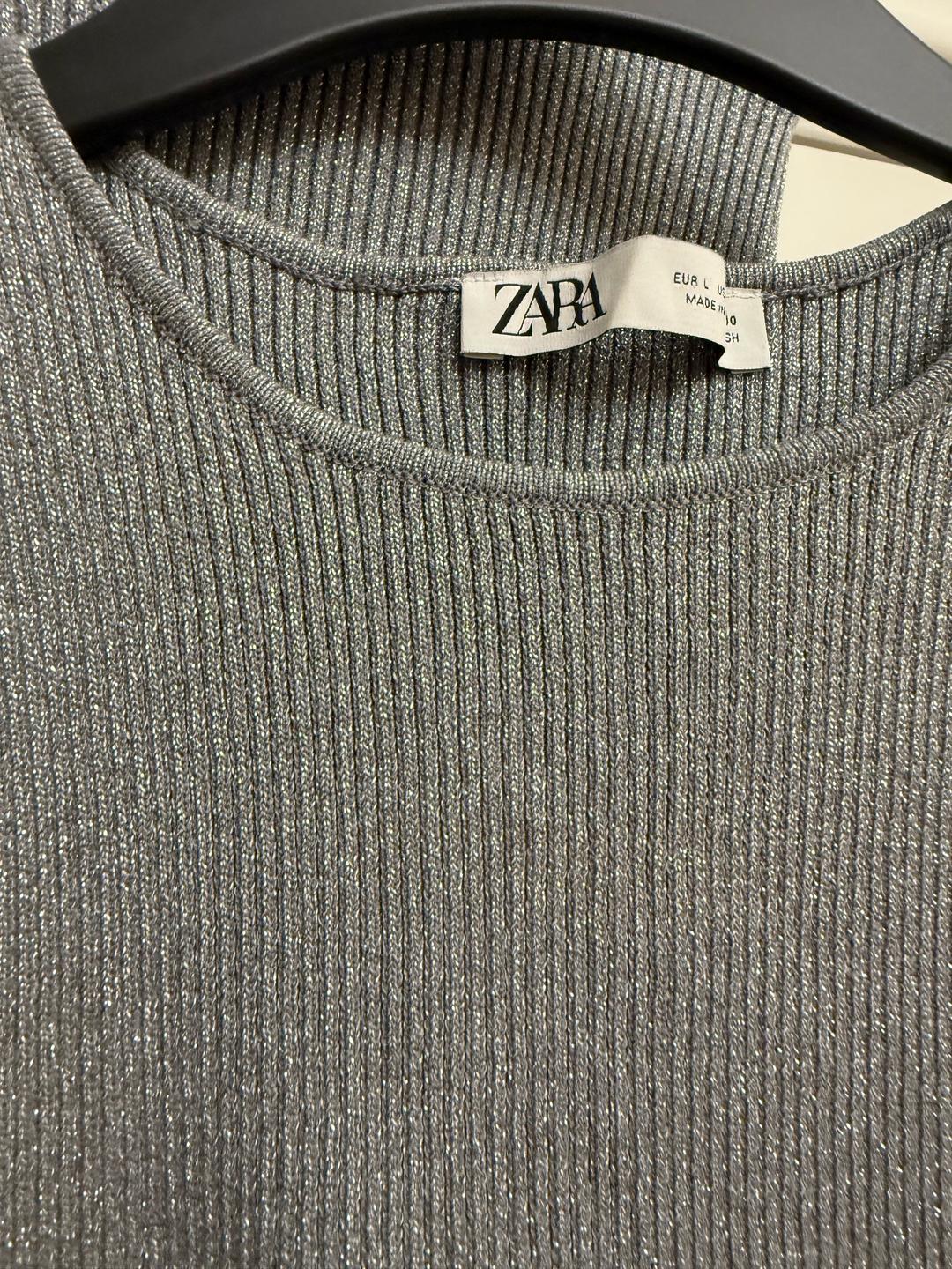 Zara Трикотажный костюм ZARA с топом и юбкой миди — фото 2